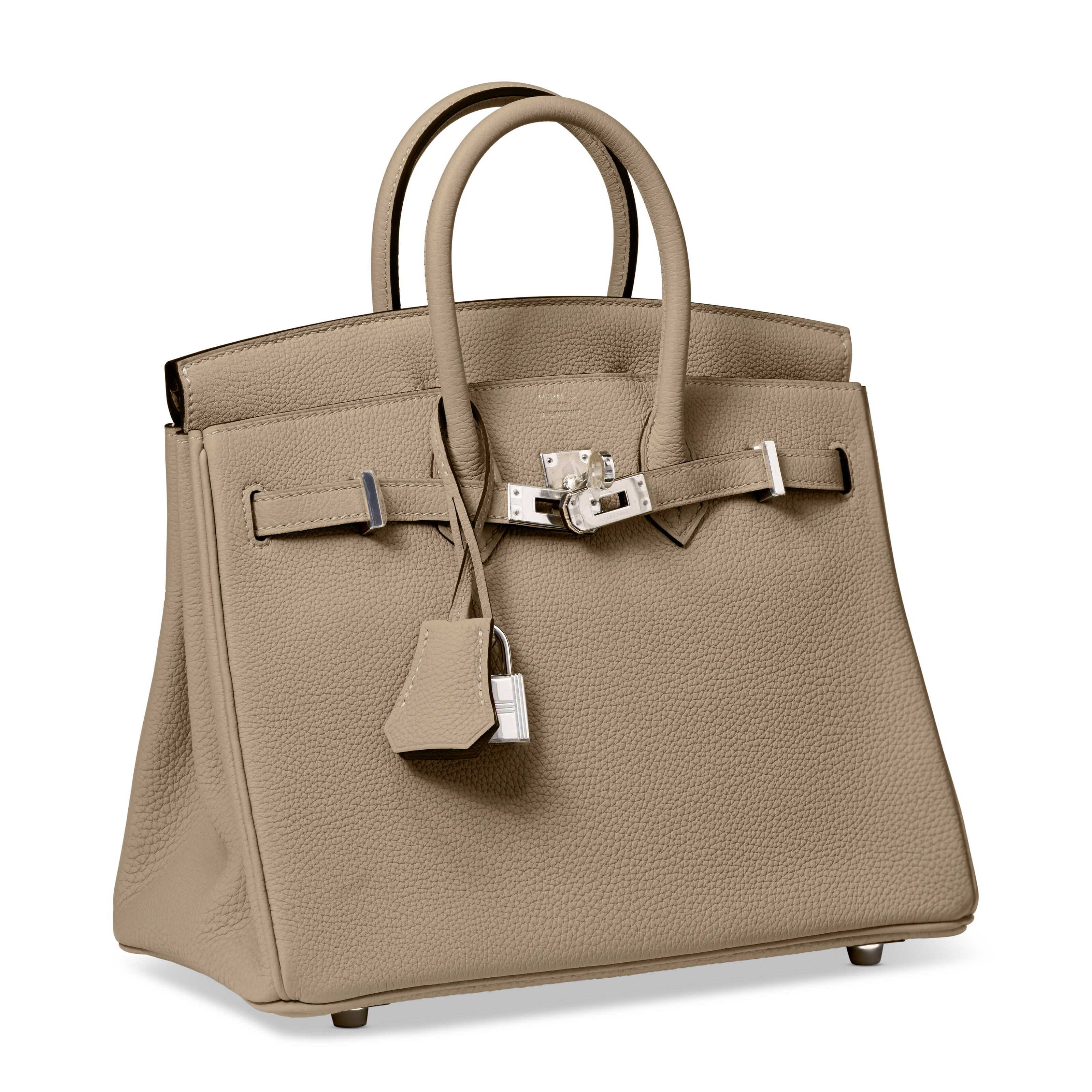 A TRENCH TOGO LEATHER BIRKIN 25 WITH PALLADIUM HARDWARE, HERMÈS