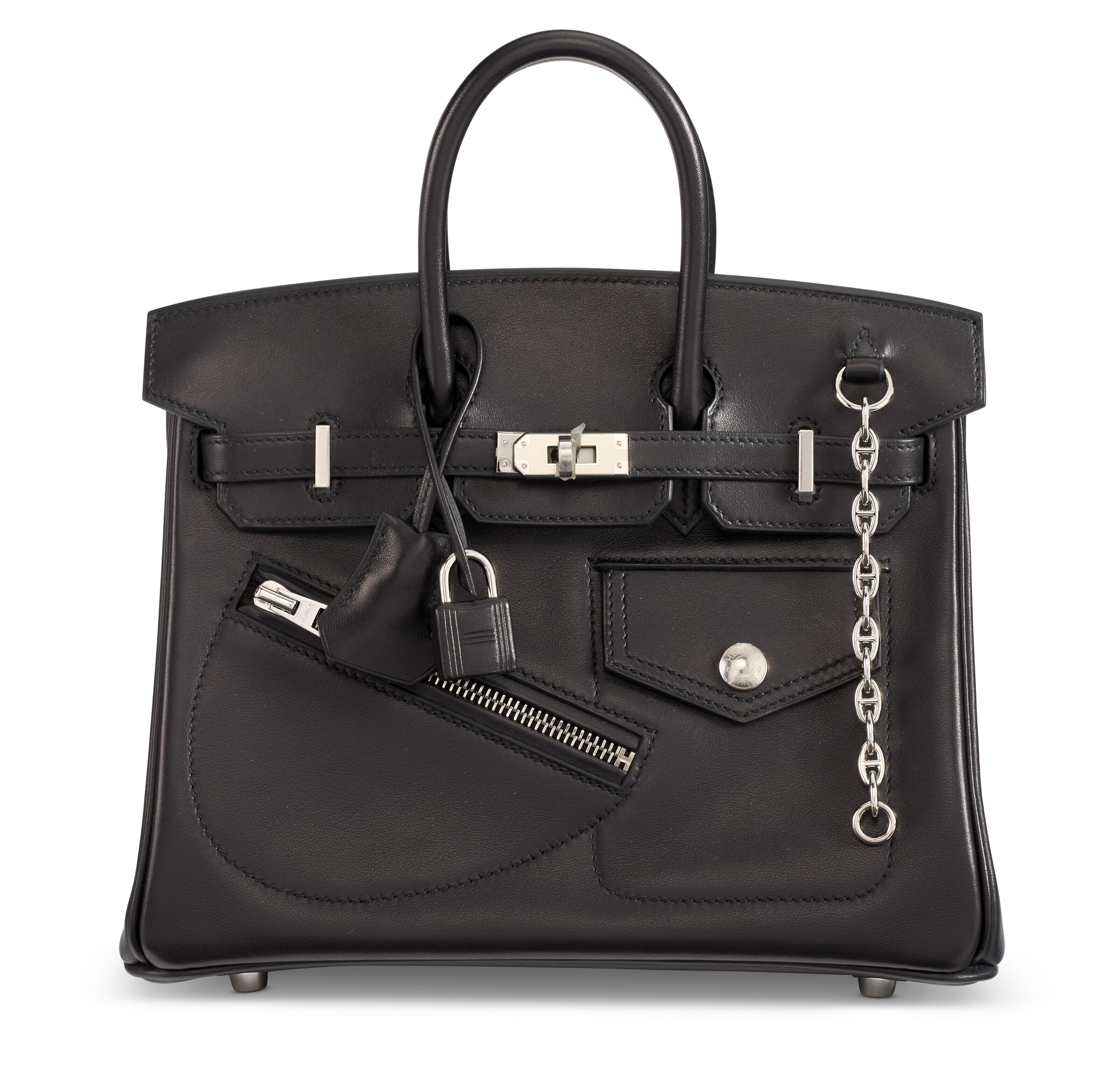 Hermes paris black bag 2025