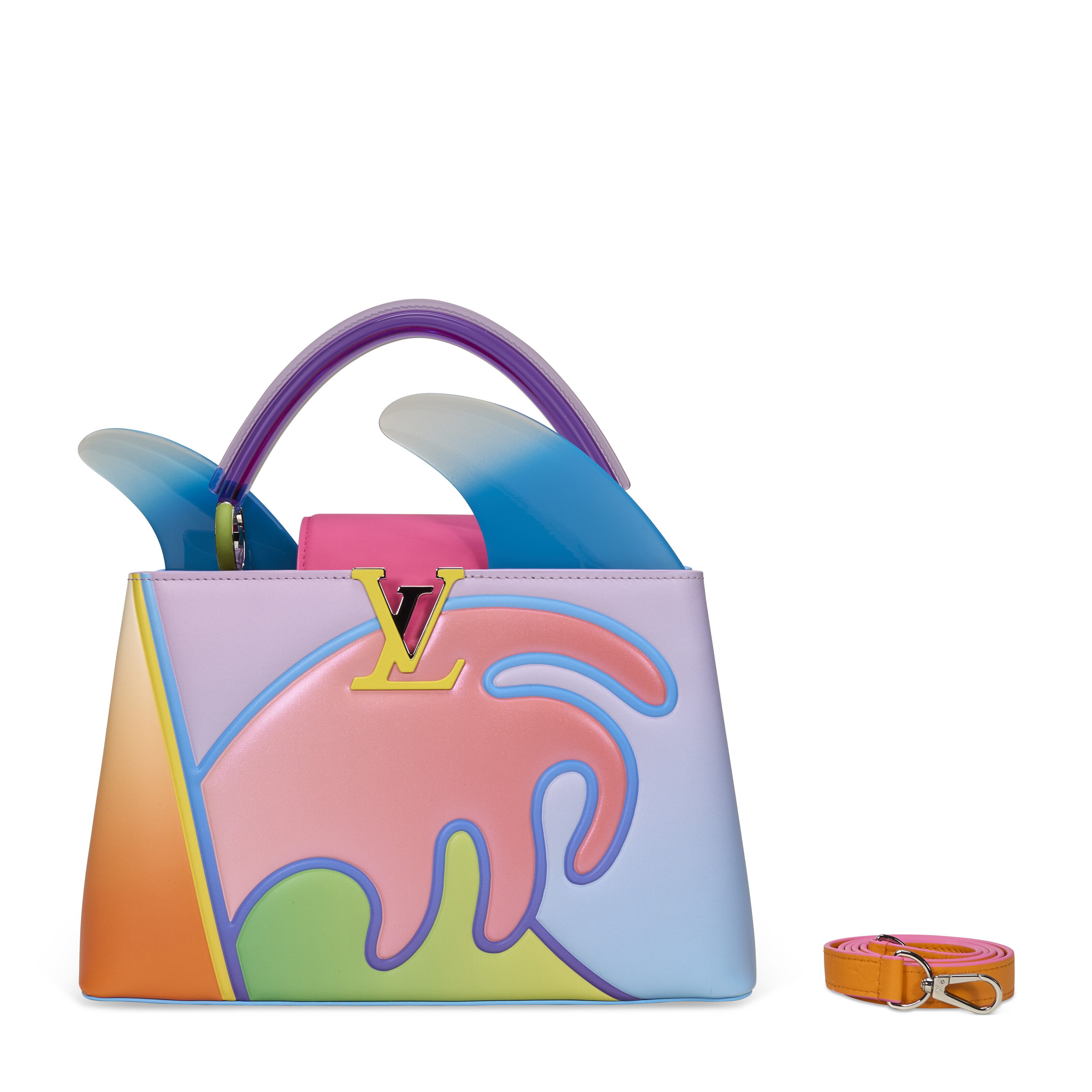 A LIMITED EDITION MULTICOLOR CALFSKIN LEATHER ARTYCAPUCINES WITH