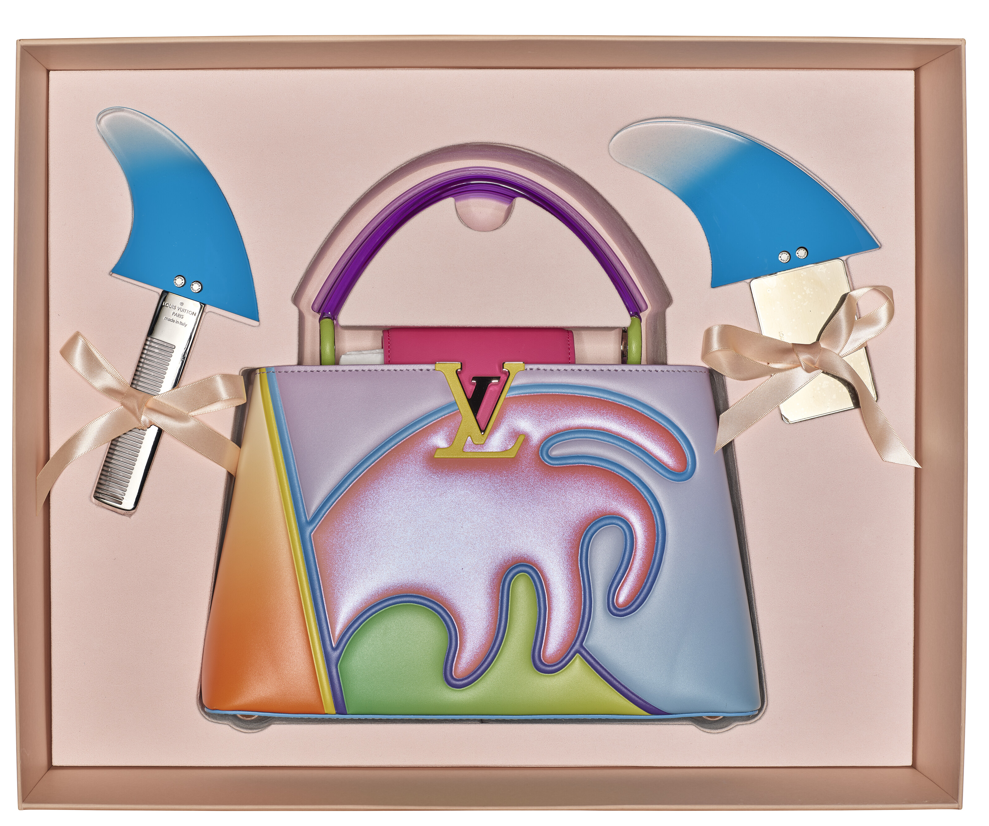 A LIMITED EDITION MULTICOLOR CALFSKIN LEATHER ARTYCAPUCINES