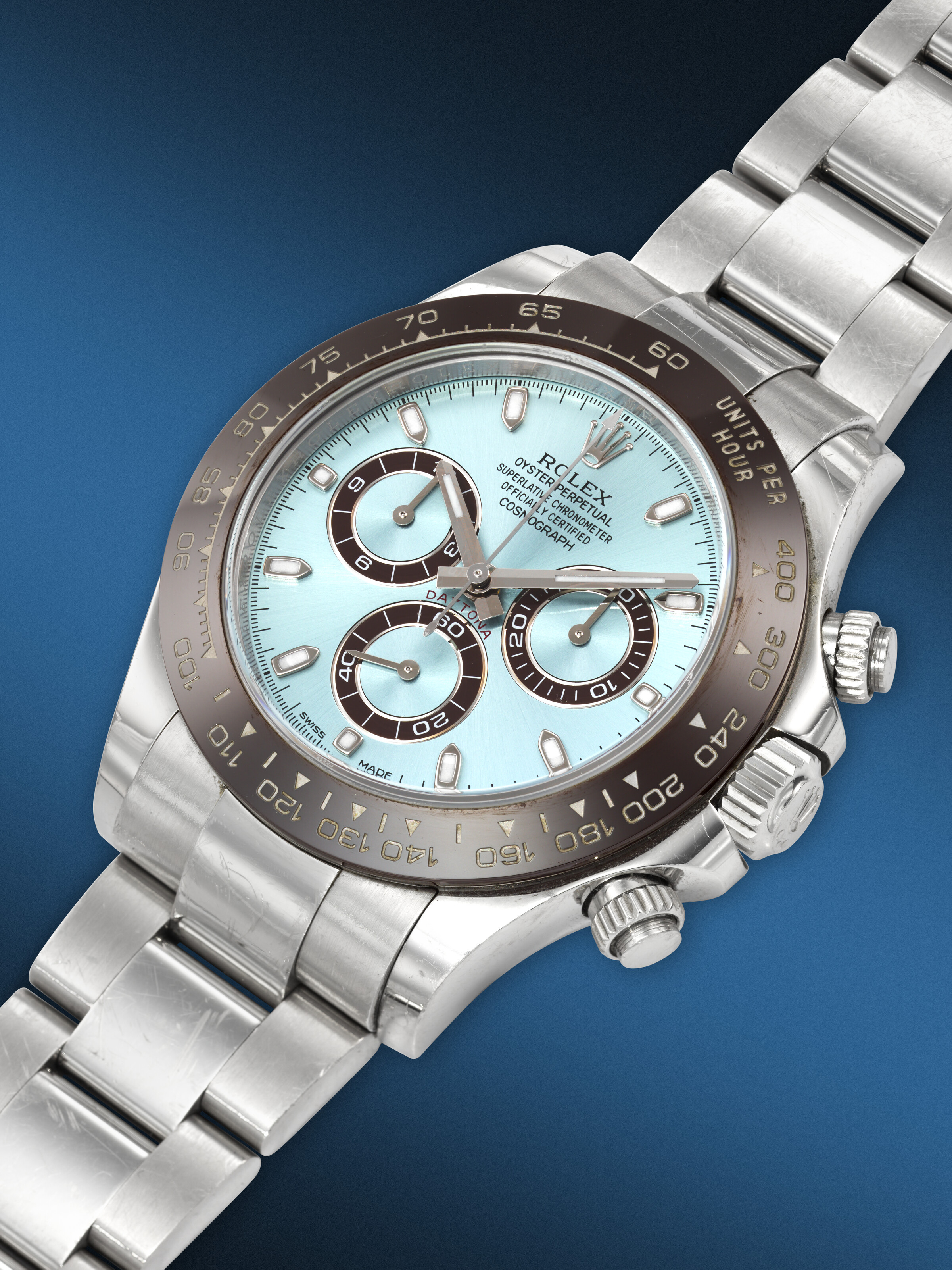 ROLEX, IMPRESSIVE AND HEAVY PLATINUM 'DAYTONA', REF. 116506