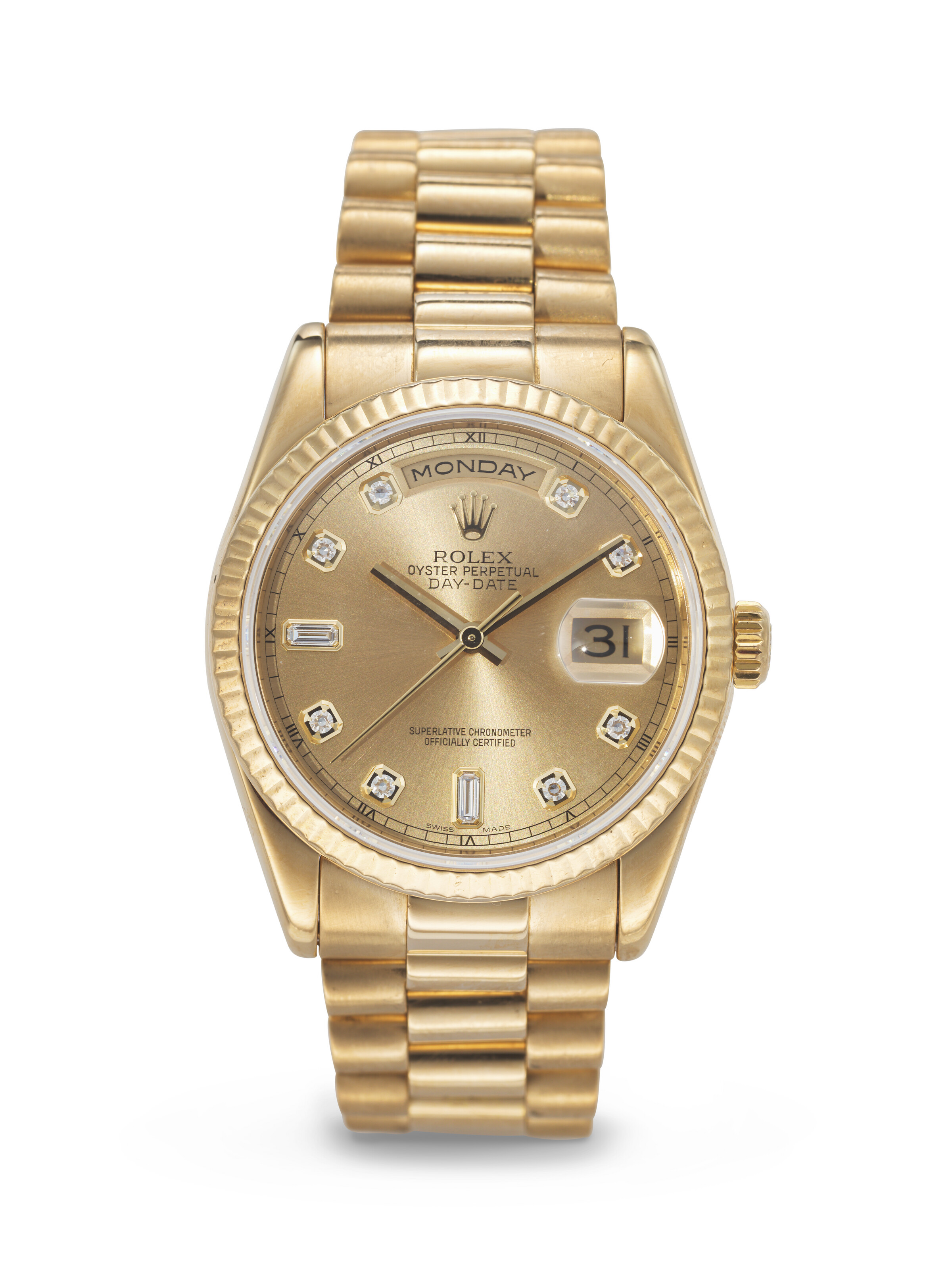 ROLEX, YELLOW GOLD 'DAY-DATE', REF. 118238, | Christie's