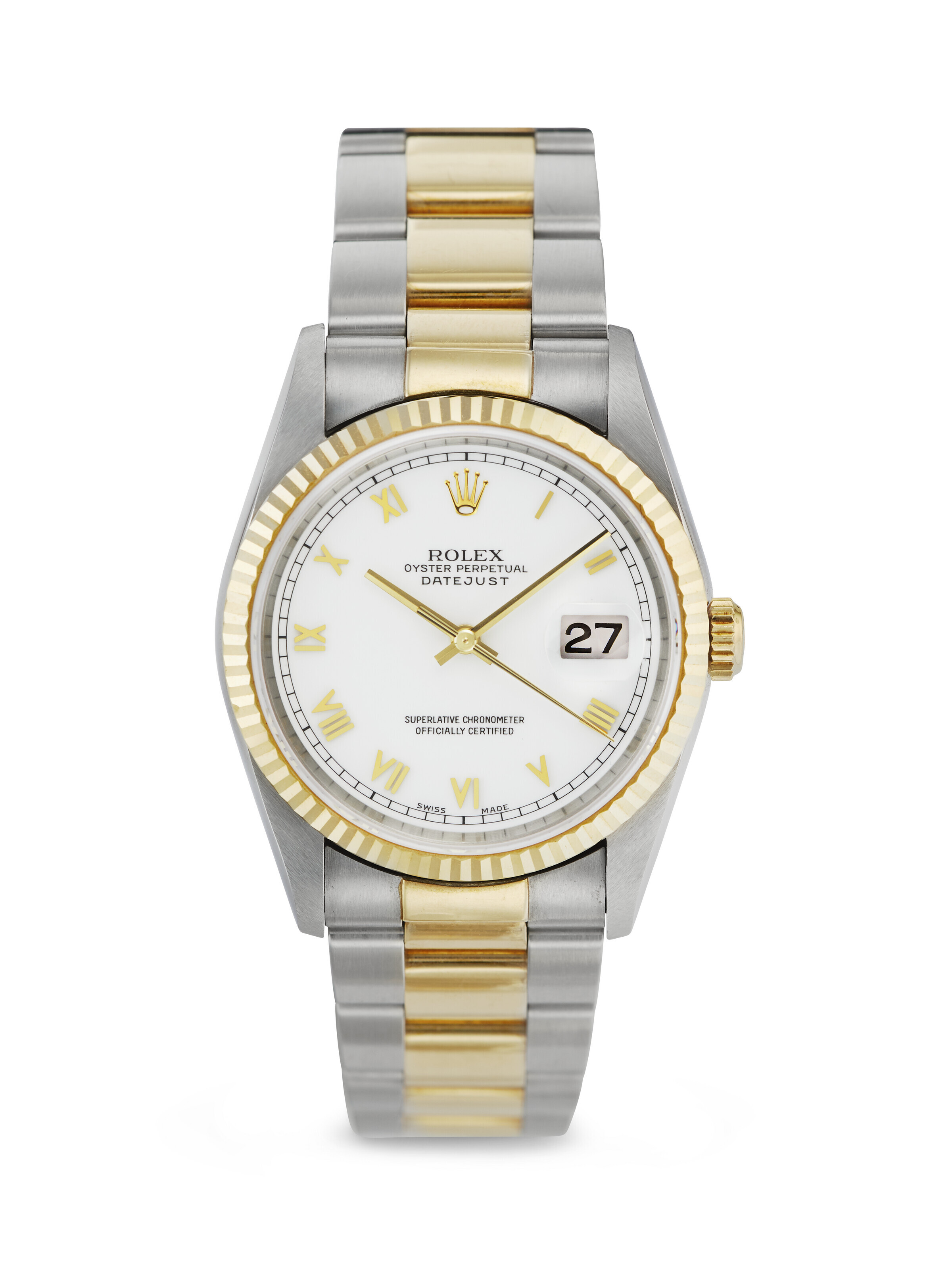 ROLEX, YELLOW GOLD AND STAINLESS STEEL 'DATEJUST', REF. 16233, | Christie’s