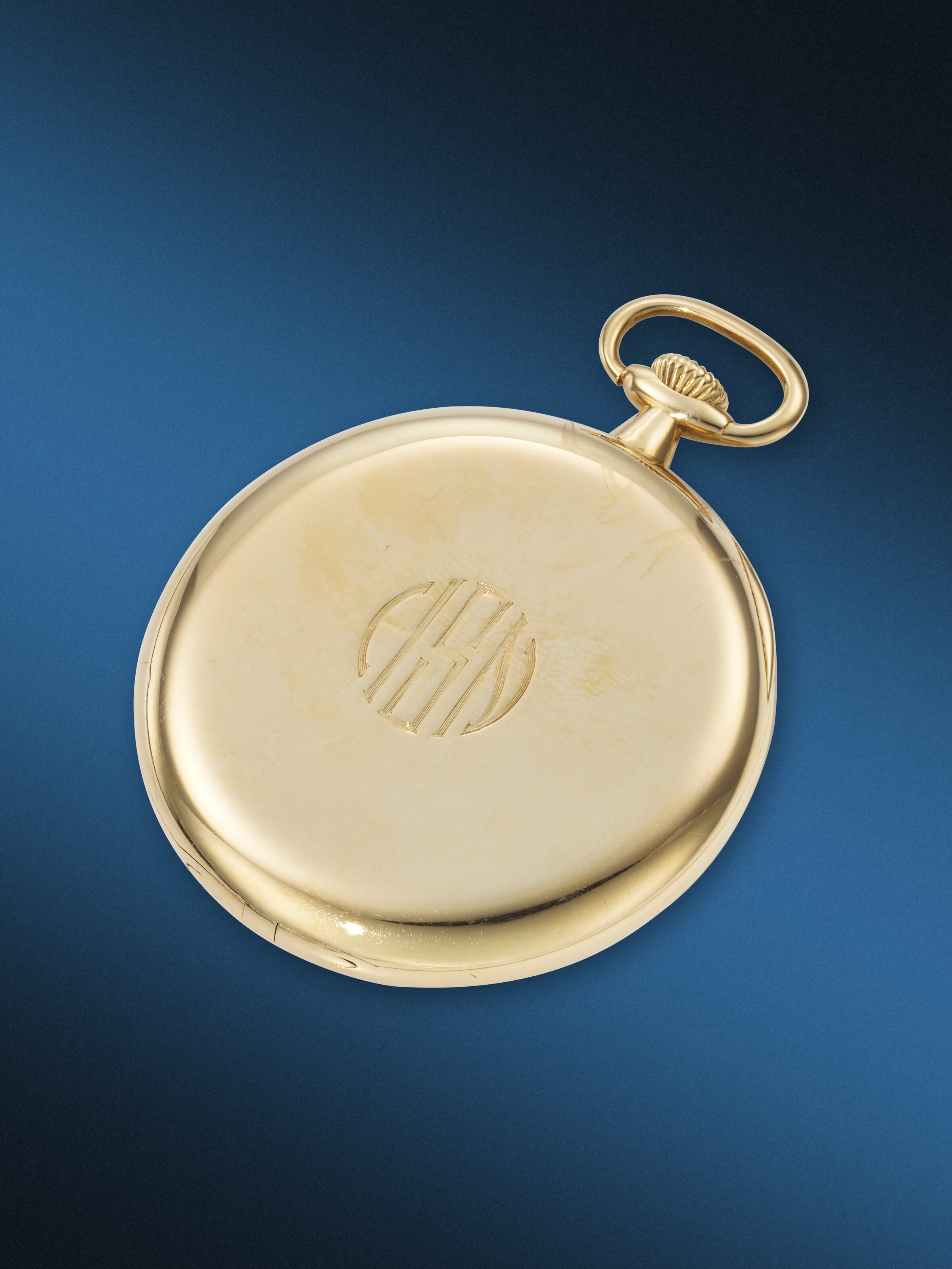 PATEK PHILIPPE FOR TIFFANY YELLOW GOLD POCKET WATCH, WITH