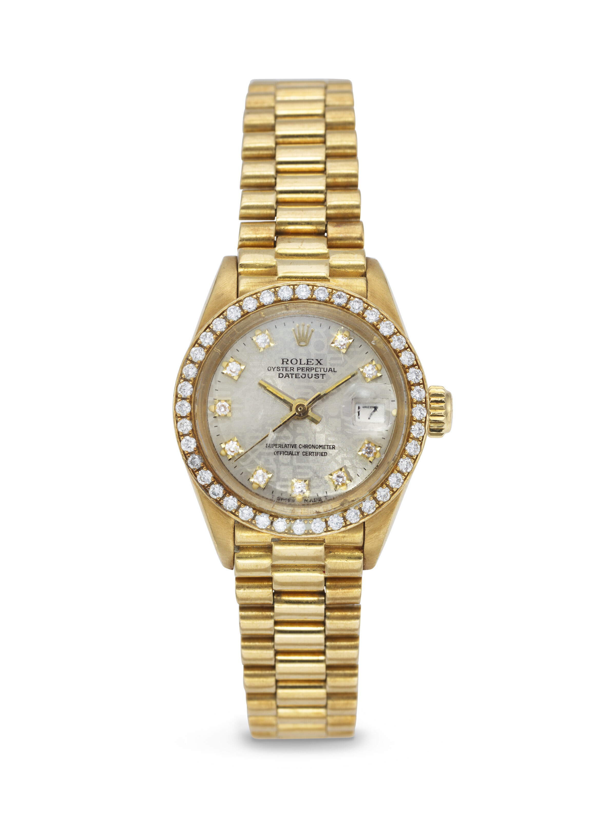 ROLEX YELLOW GOLD AND DIAMOND SET DATEJUST REF. 6917 Christie s
