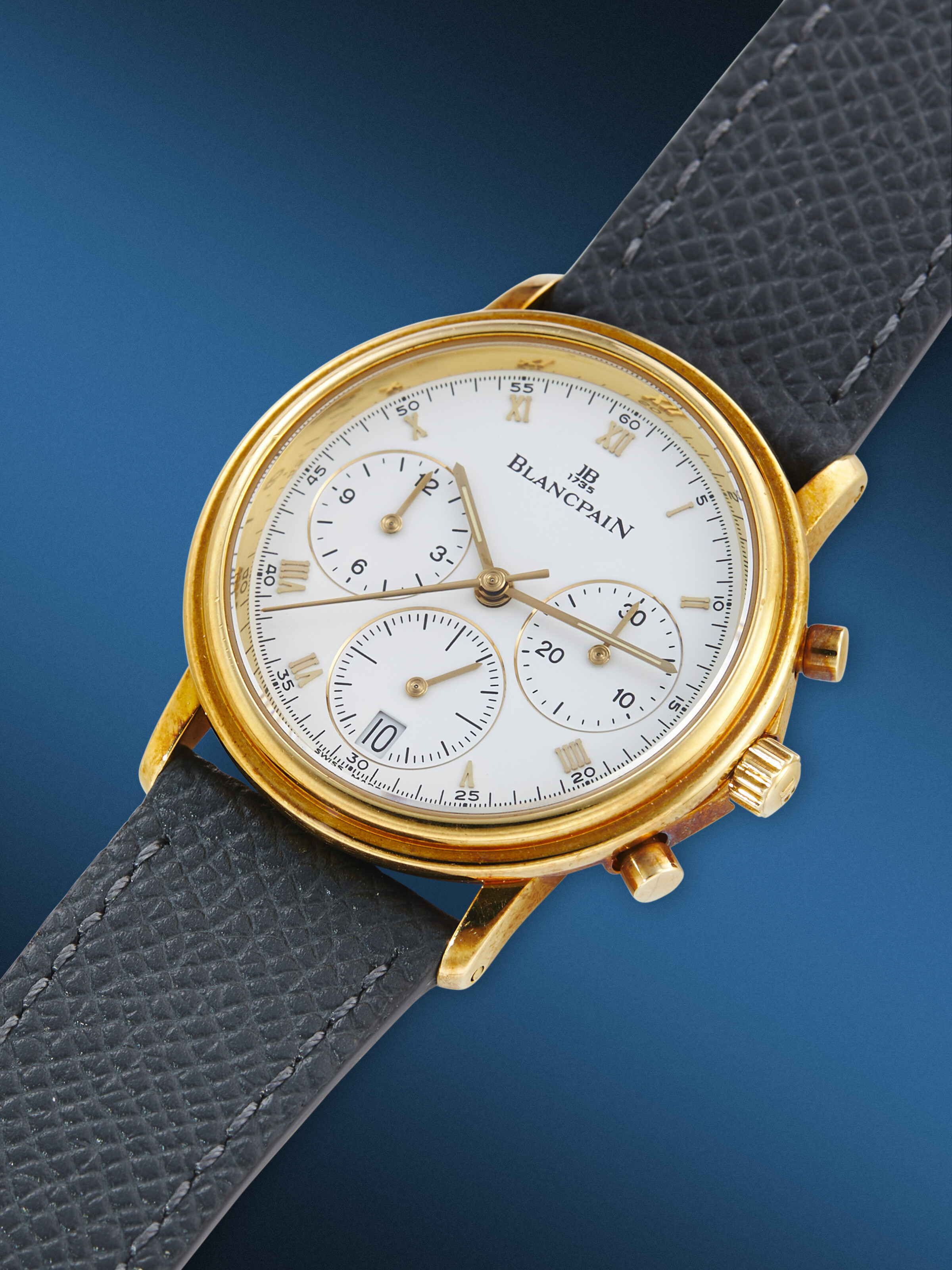 BLANCPAIN YELLOW GOLD CHRONOGRAPH VILLERET REF. 1185 Christie s