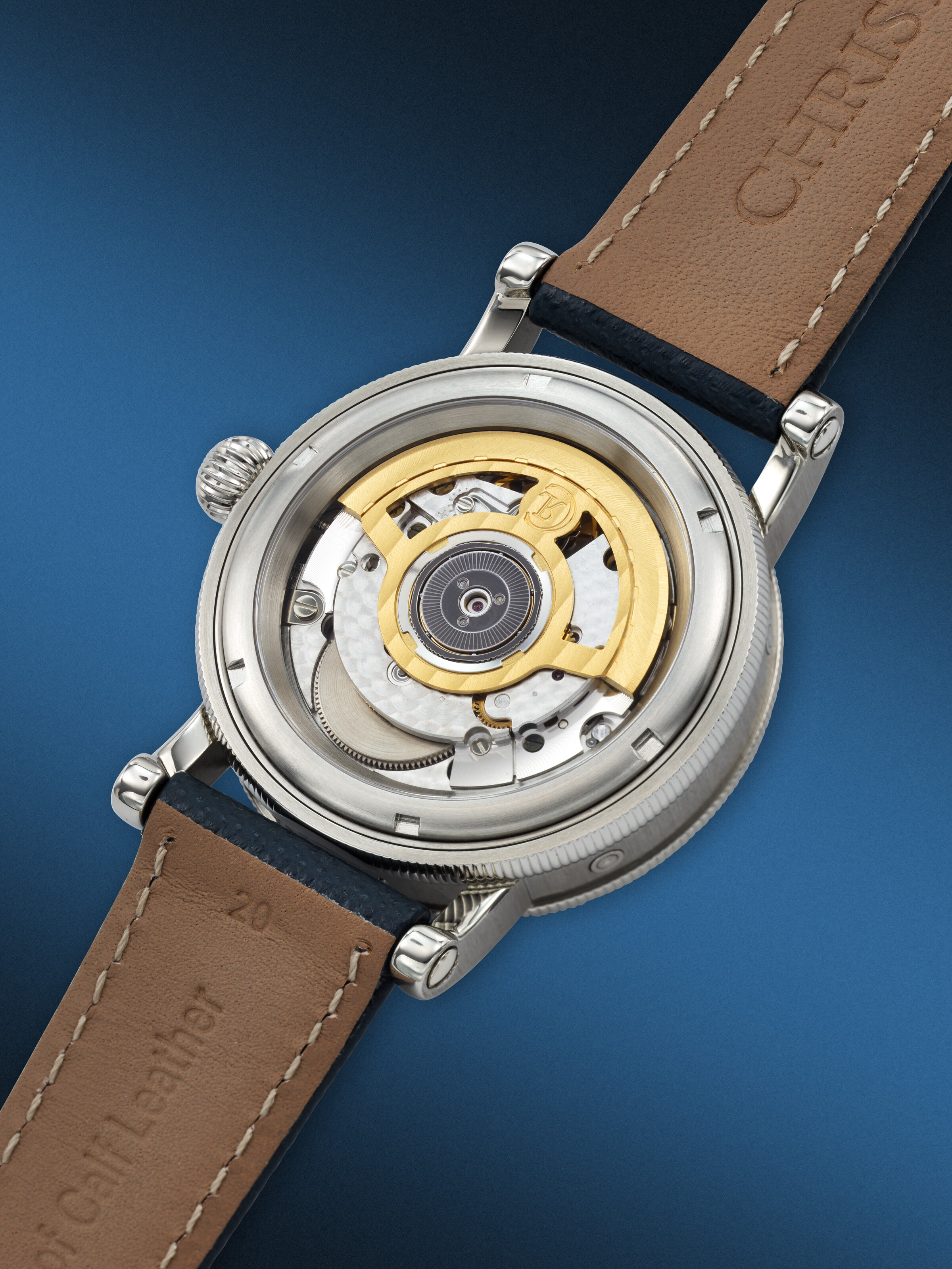 CHRONOSWISS, STAINLESS STEEL TRIPLE CALENDAR 'LUNAR', REF. CH 9323