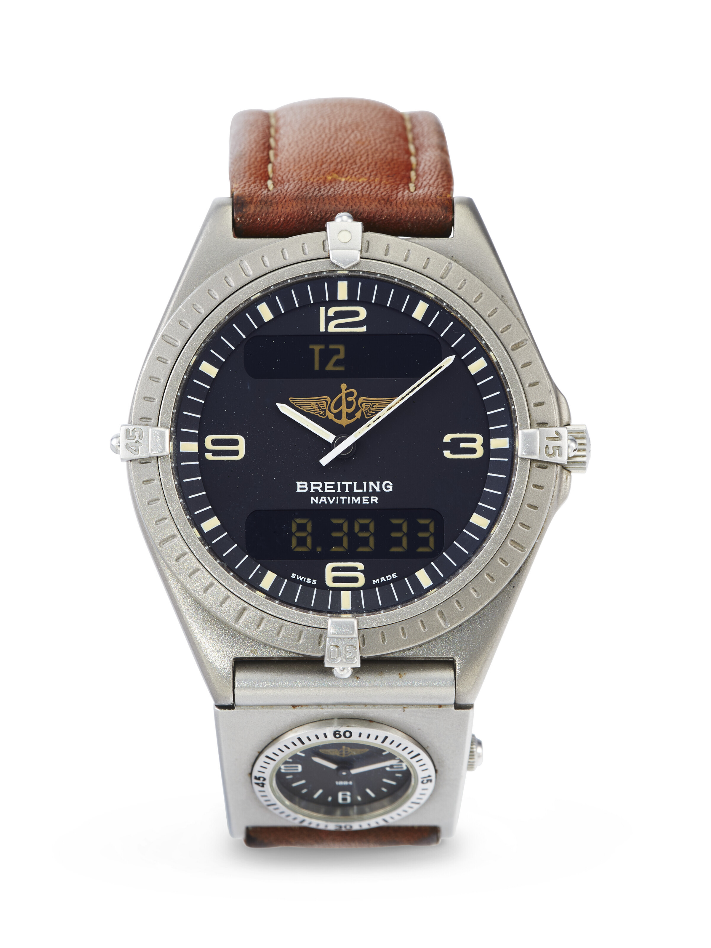 BREITLING, TITANIUM MULTI-FUNCTION QUARTZ 'AEROSPACE', REF. E56059