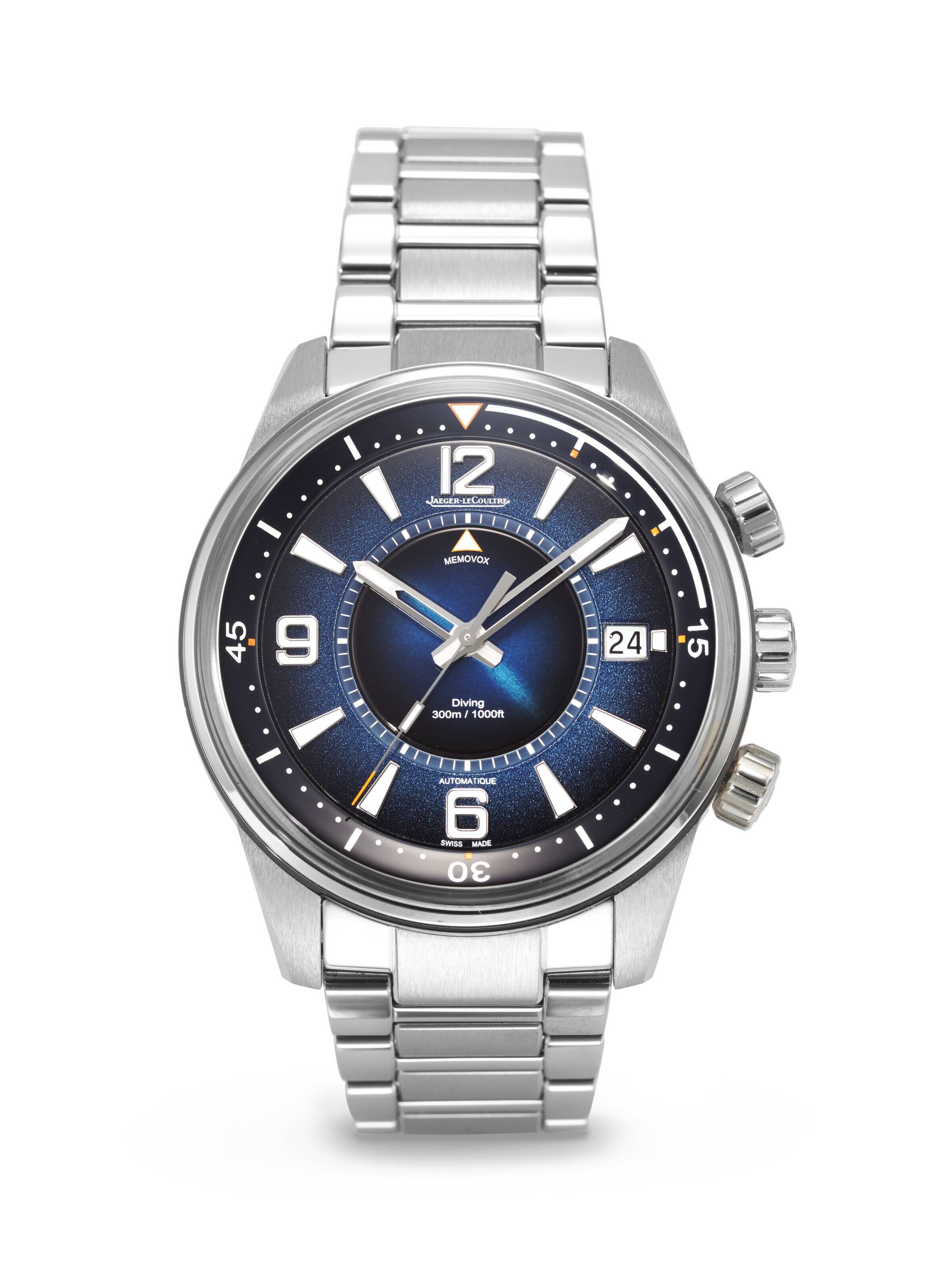 JAEGER-LECOULTRE, STAINLESS STEEL ALARM 'POLARIS MARINER MEMOVOX