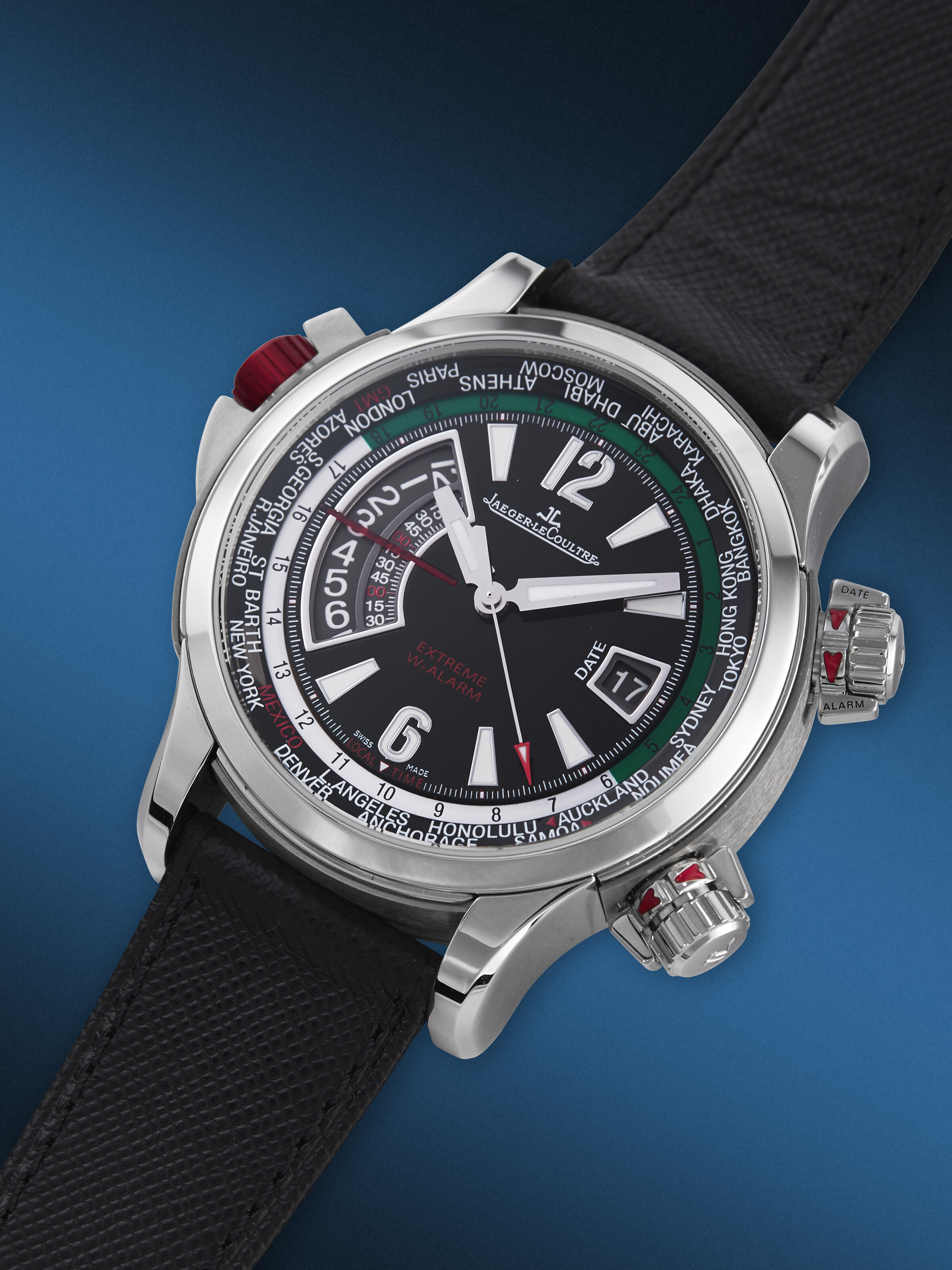 JAEGER-LECOULTRE, LIMITED EDITION STAINLESS STEEL WORLD TIME