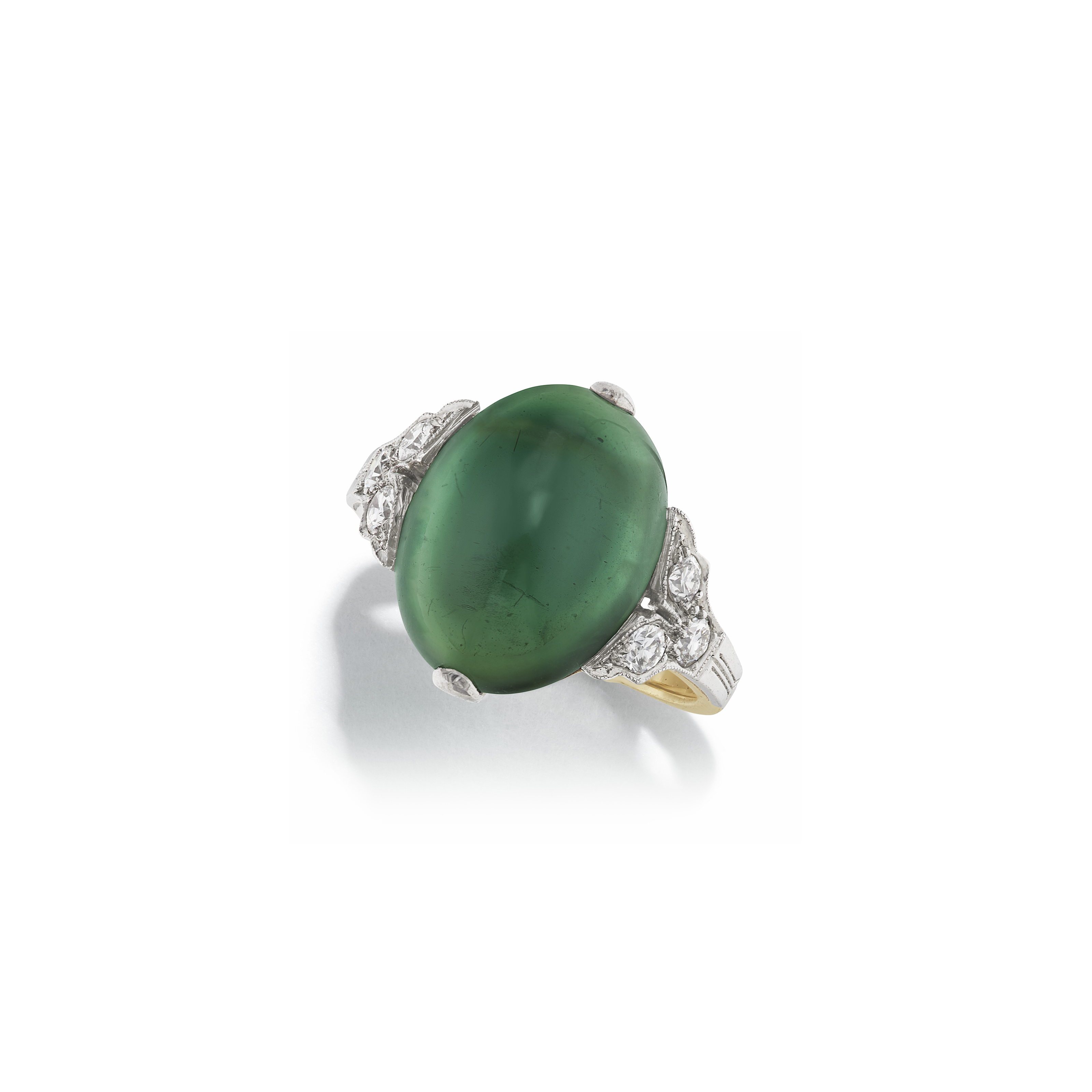 NO RESERVE | TIFFANY &amp; CO. GREEN TOURMALINE AND DIAMOND RING, | Christie’s