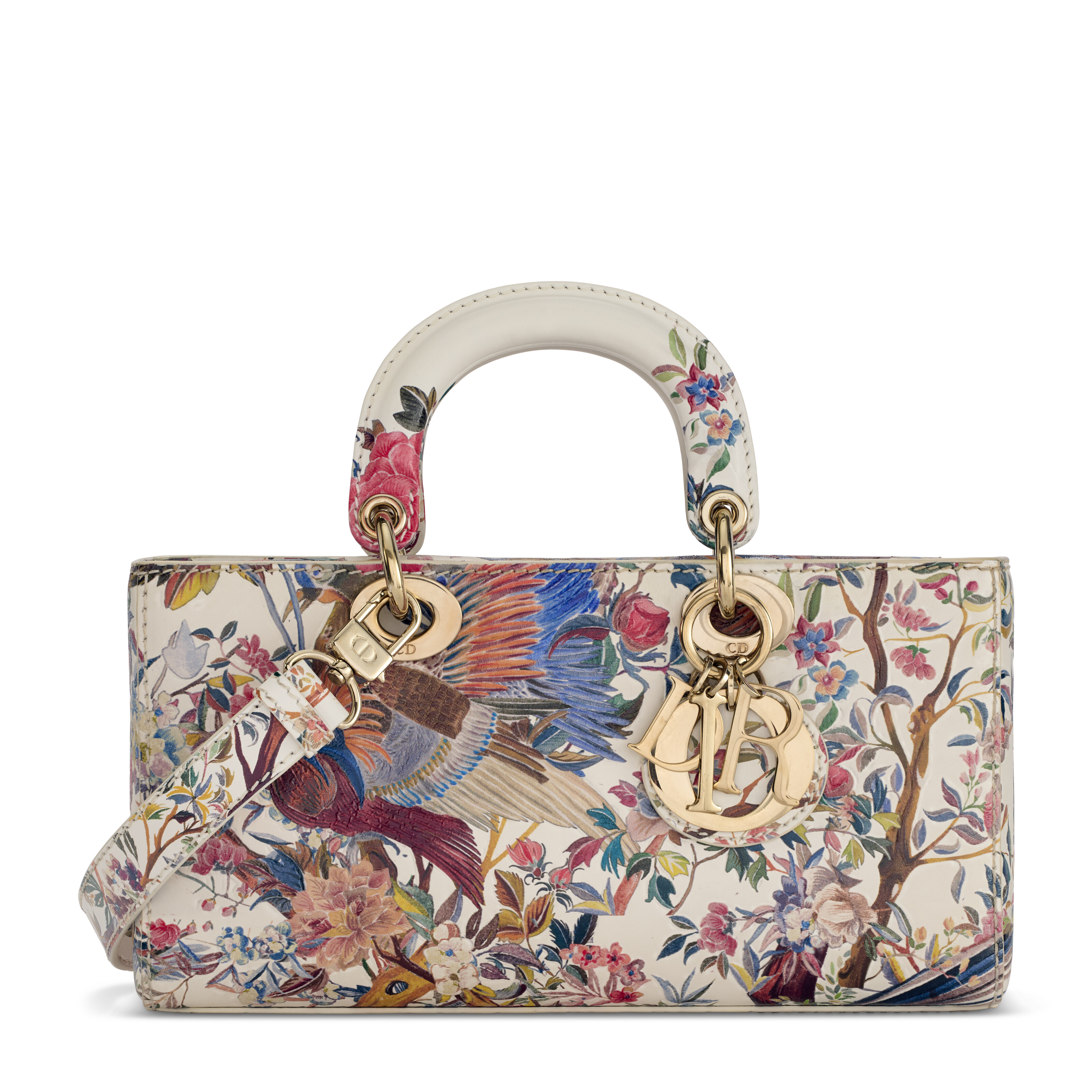 A LIMITED EDITION MULTICOLOR JARDIN D'HIVER SMALL LADY DIOR D-JOY