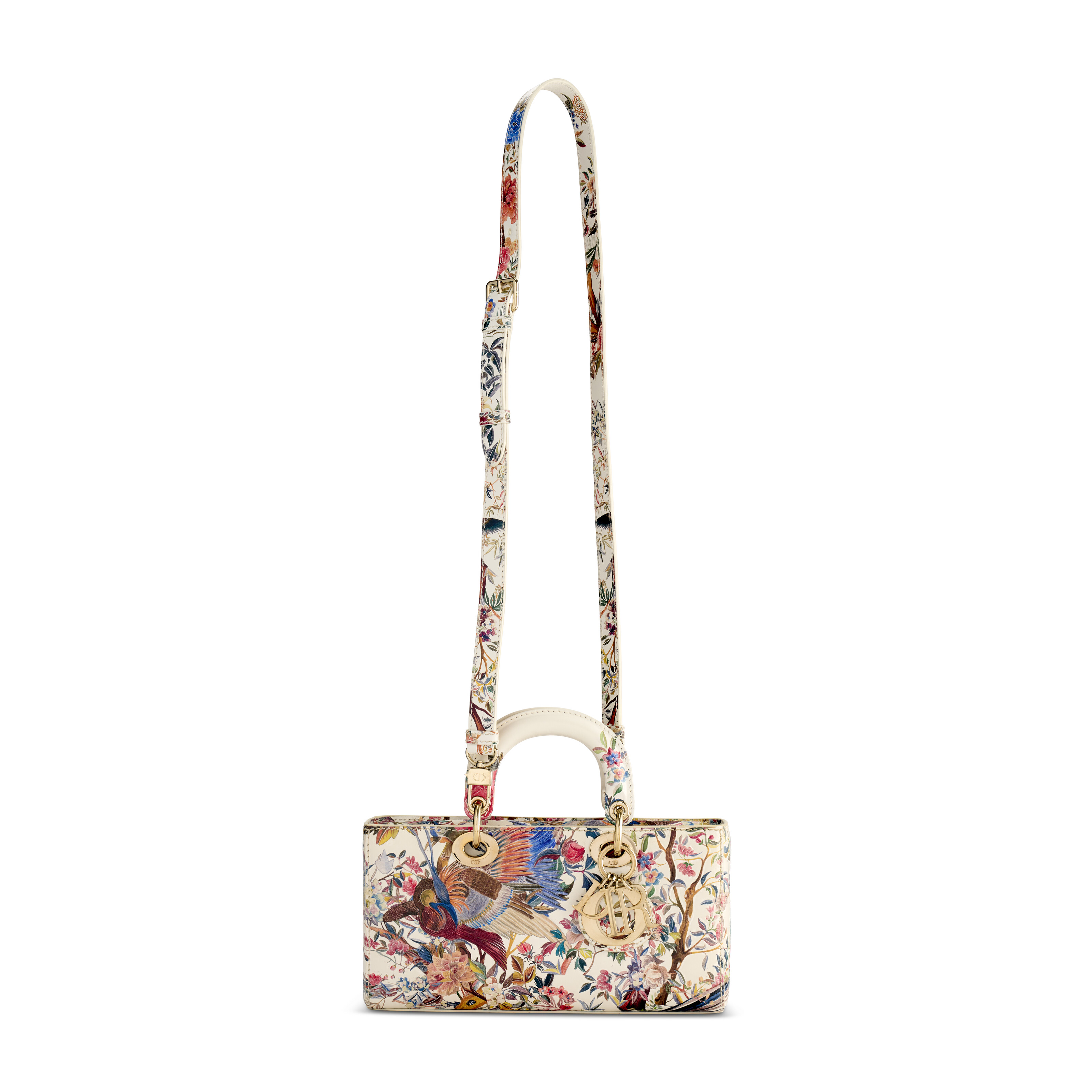 A LIMITED EDITION MULTICOLOR JARDIN D'HIVER SMALL LADY DIOR D-JOY
