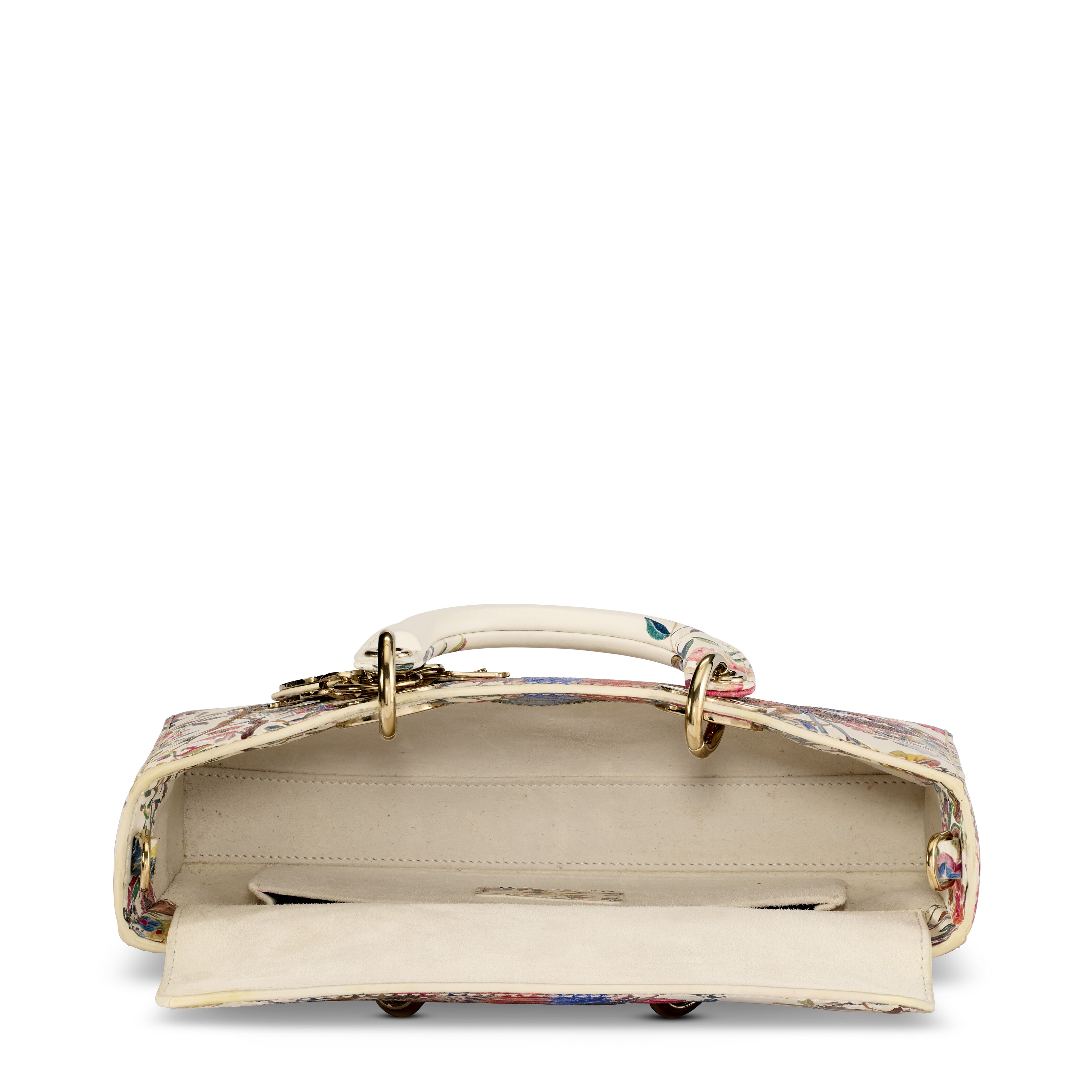 A LIMITED EDITION MULTICOLOR JARDIN D'HIVER SMALL LADY DIOR D-JOY