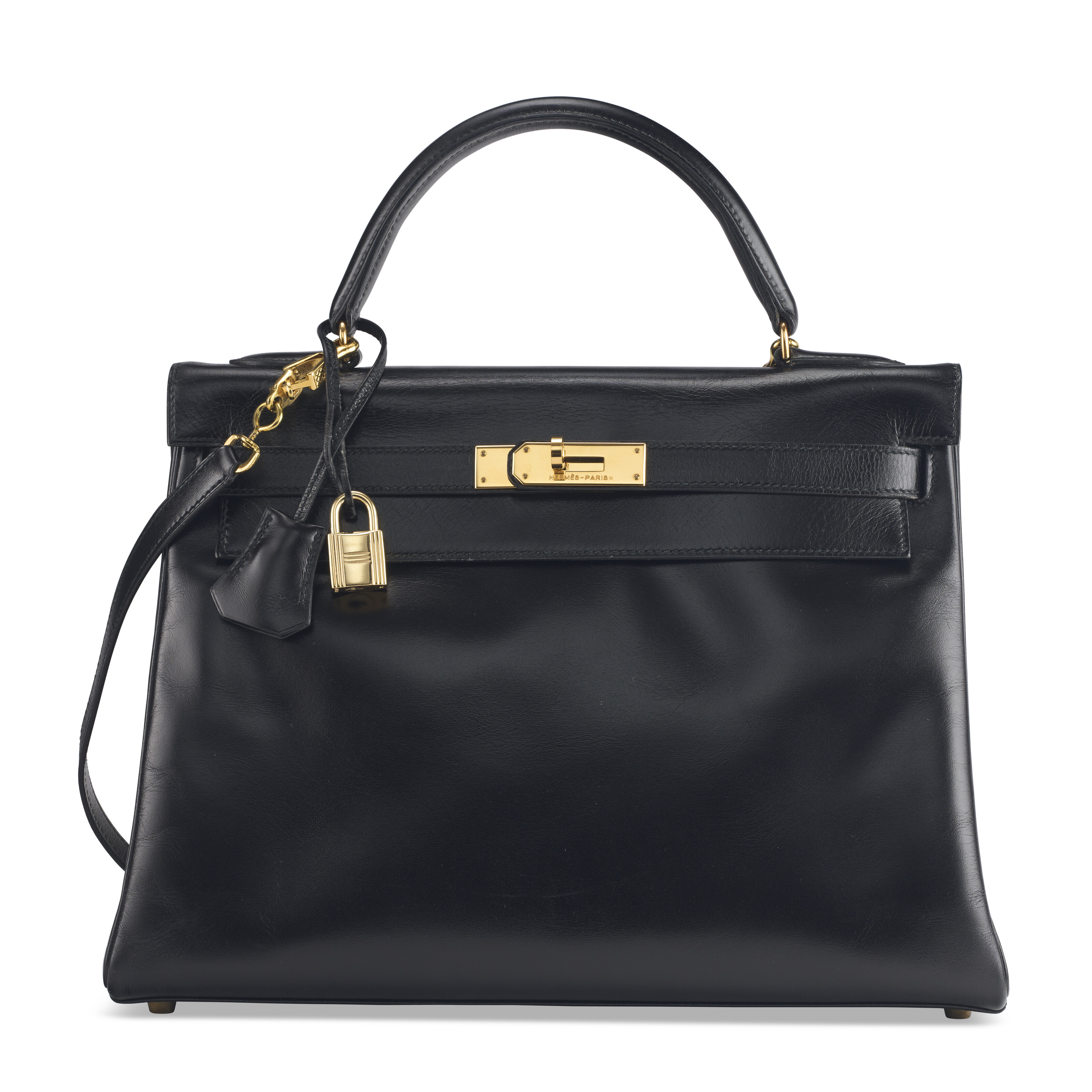 A SHINY BLACK NILOTICUS LIZARD MINUIT AU FAUBOURG WITH GOLD