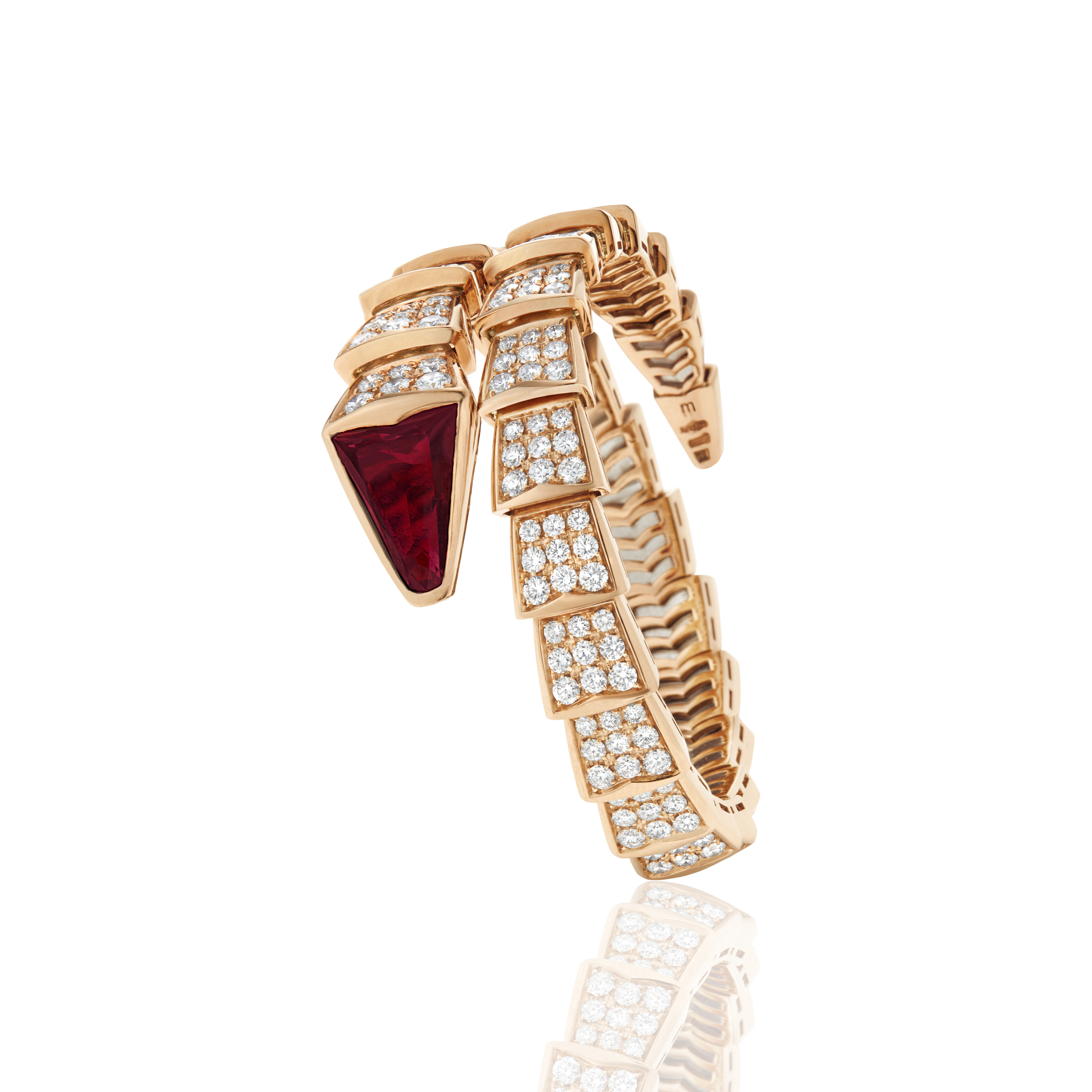 BULGARI TOURMALINE AND DIAMOND 'SERPENTI' BRACELET, | Christie's