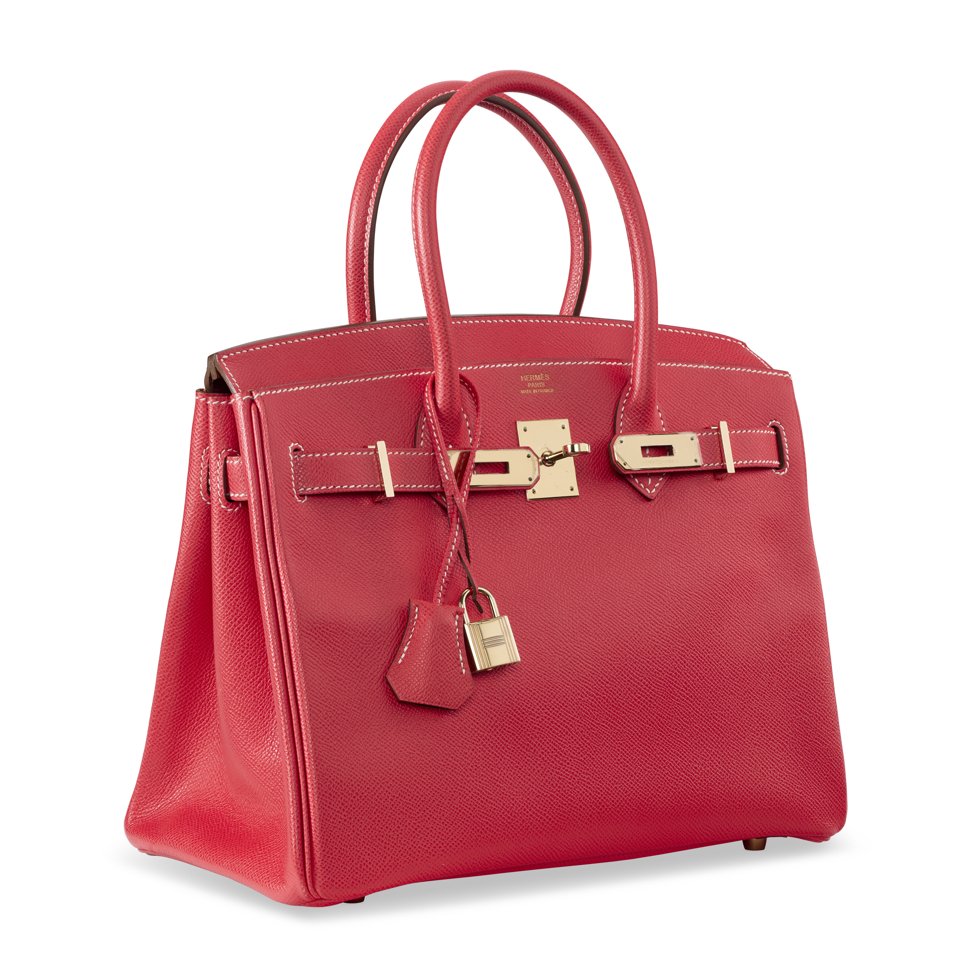 A LIMITED EDITION ROSE JAIPUR & GOLD EPSOM LEATHER CANDY BIRKIN 30