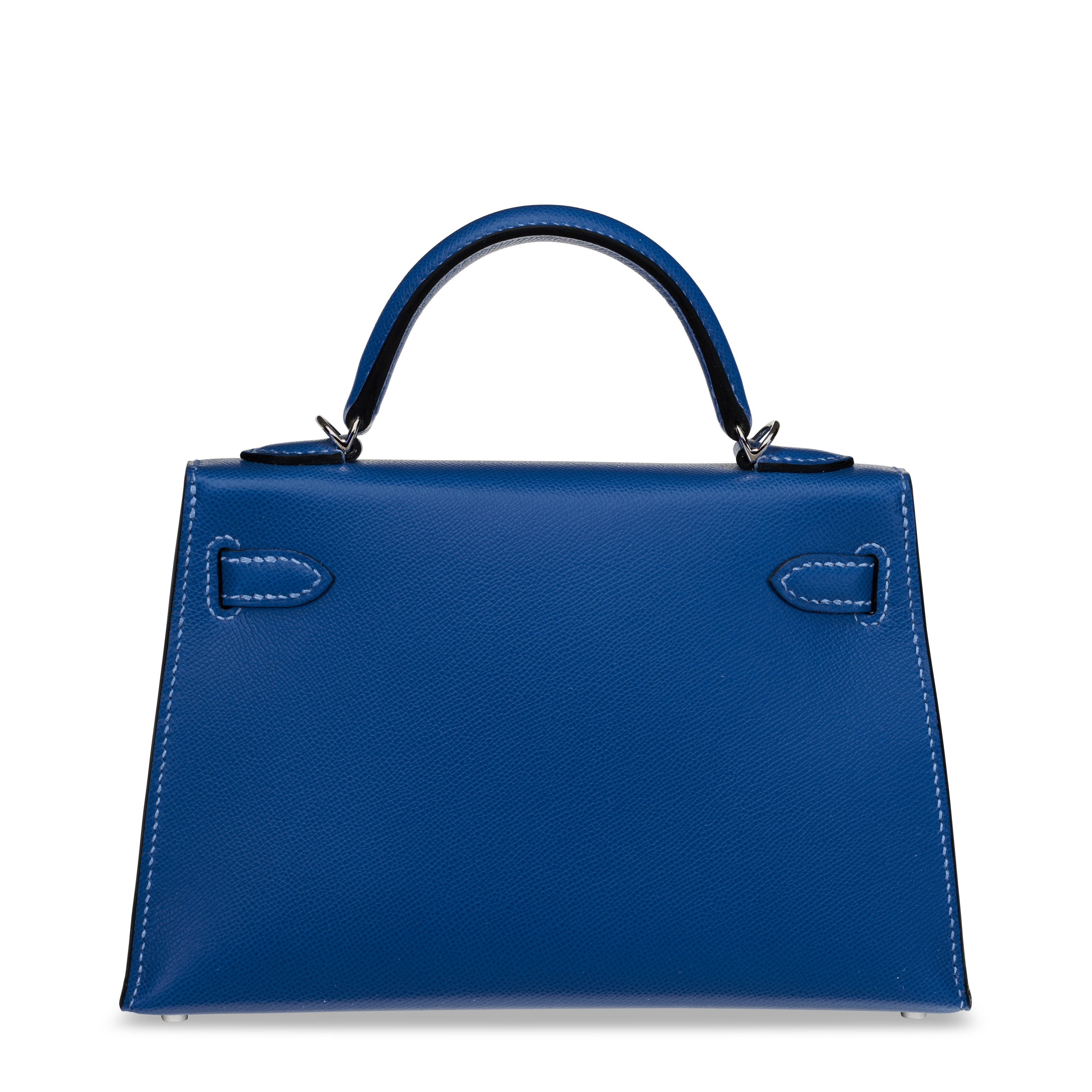 A DEEP BLEU MADAME LEATHER MINI KELLY 20 II WITH PALLADIUM