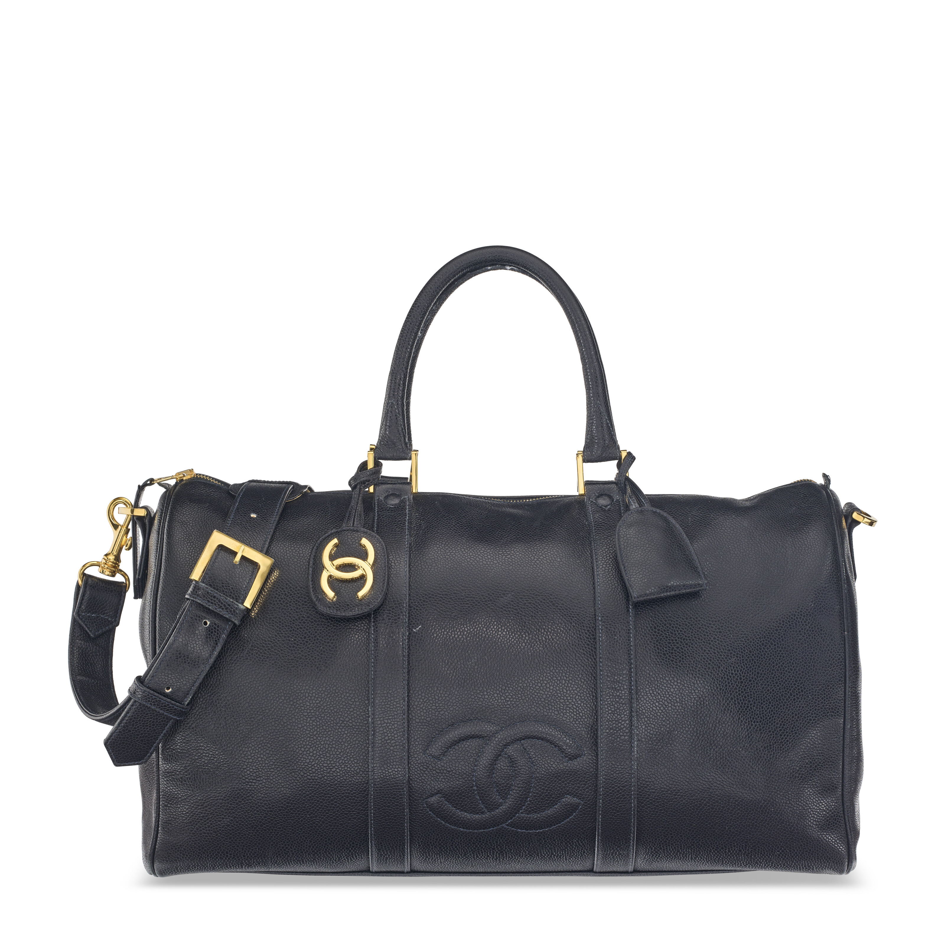 Chanel black duffle bag outlet
