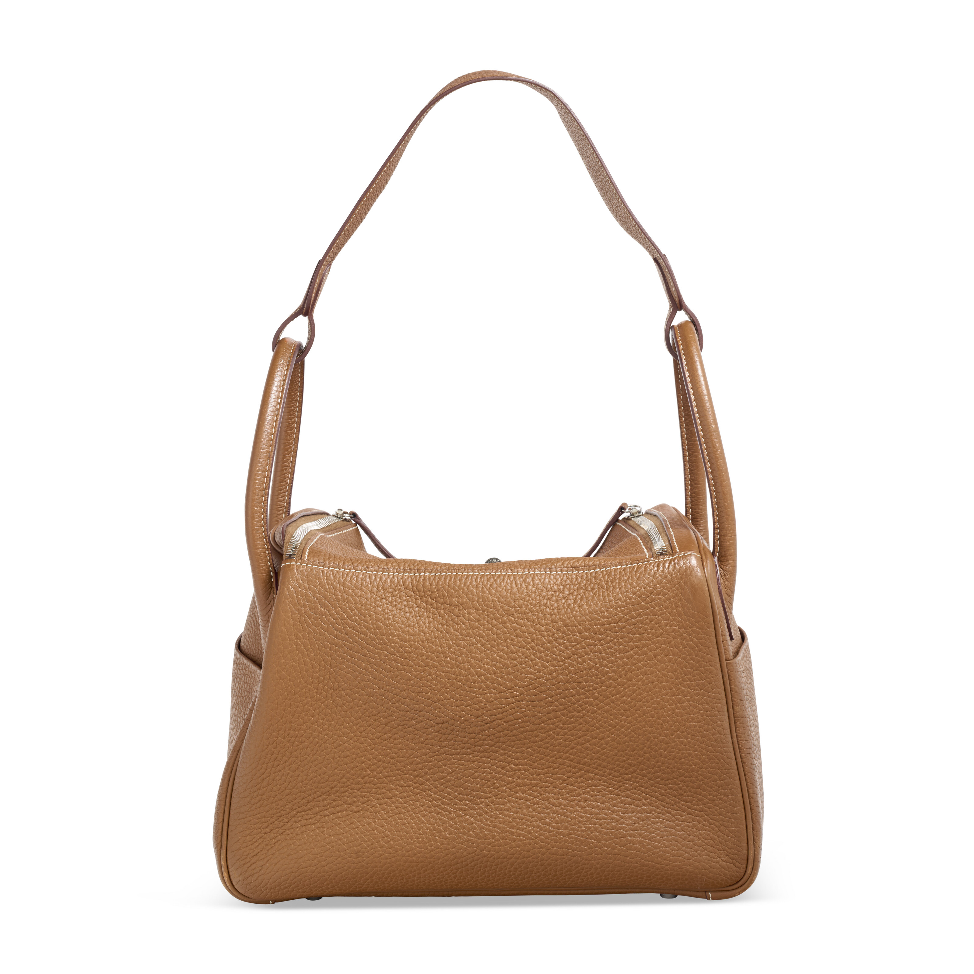 A GOLD CLEMENCE LEATHER LINDY 30 WITH PALLADIUM HARDWARE HERMES 2011 Christie s