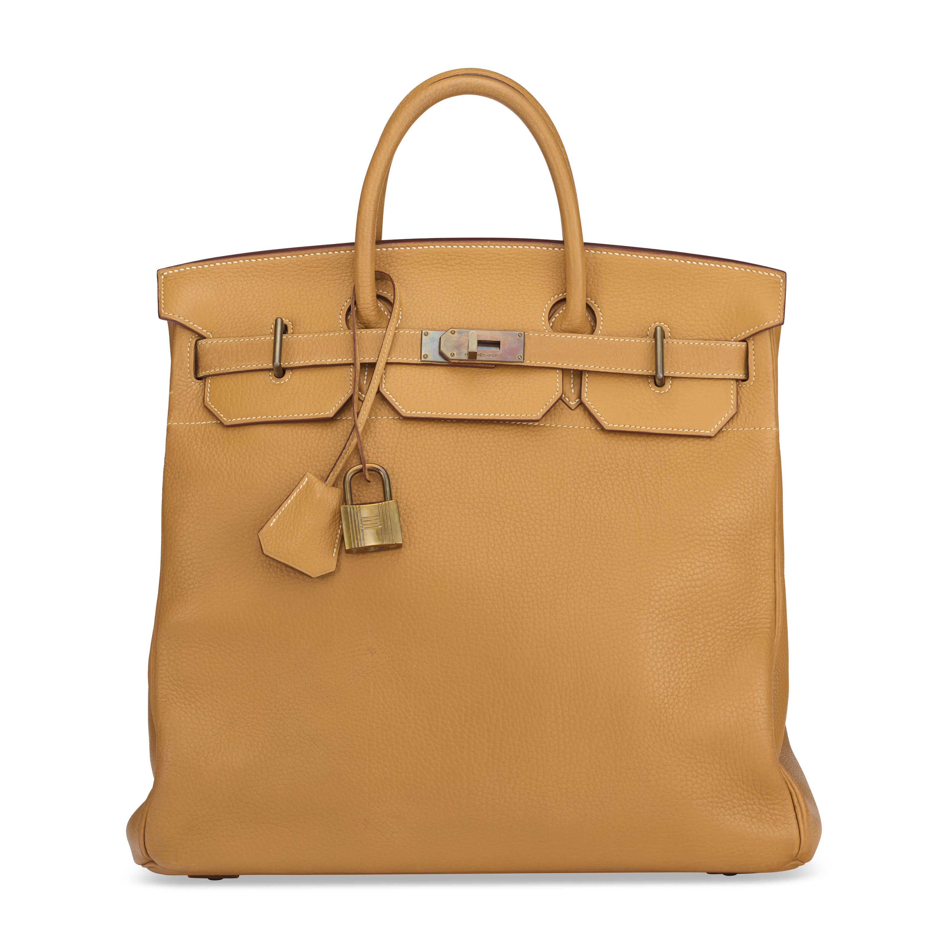 ARNYSバッグ　charvet HERMES hender scheme A NATURELLE ARDENNES LEATHER HAC BIRKIN 40 WITH BRASS HARDWARE