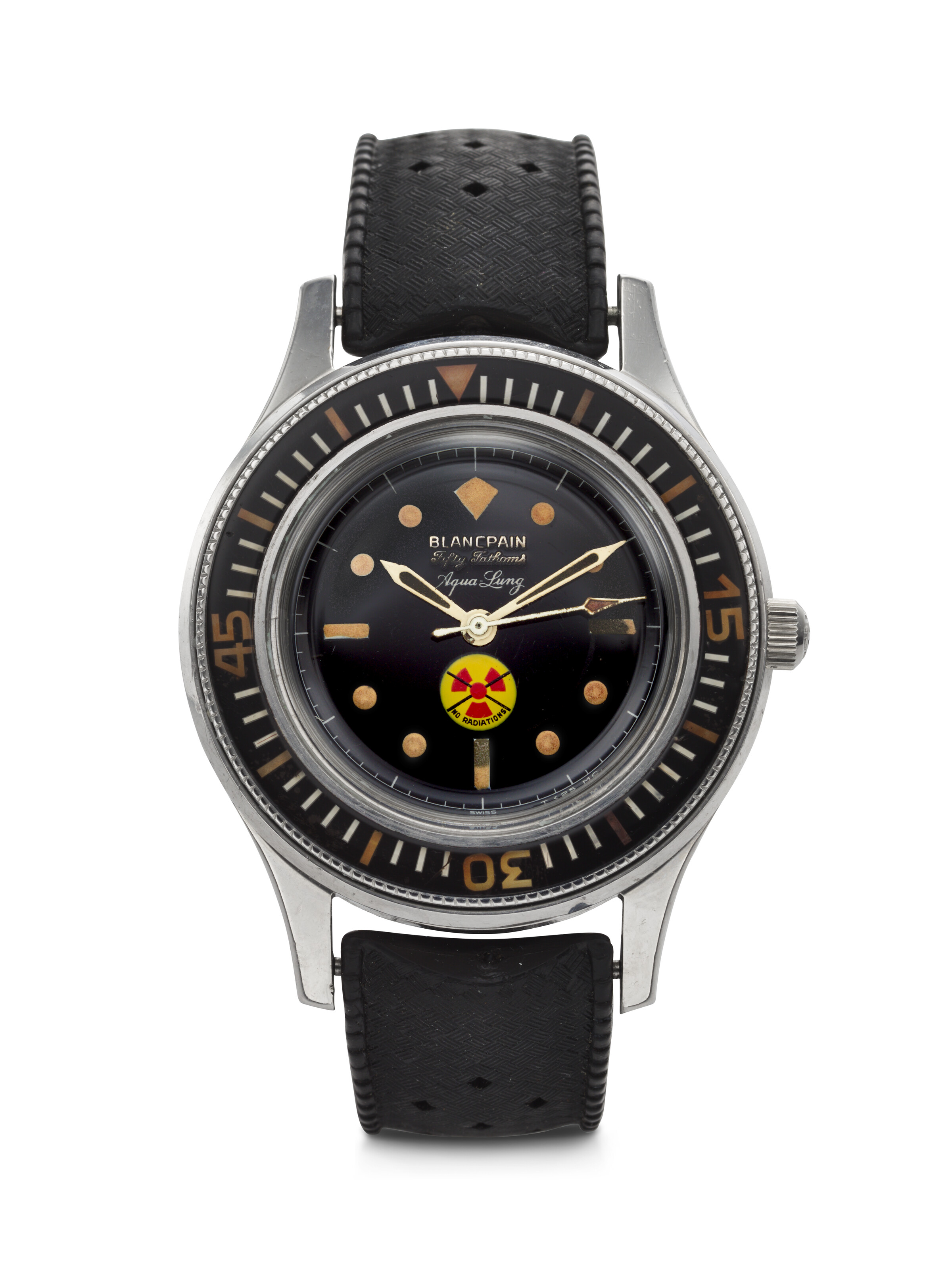 BLANCPAIN, RETAILED BY AQUA LUNG, A VERY RARE STAINLESS STEEL
