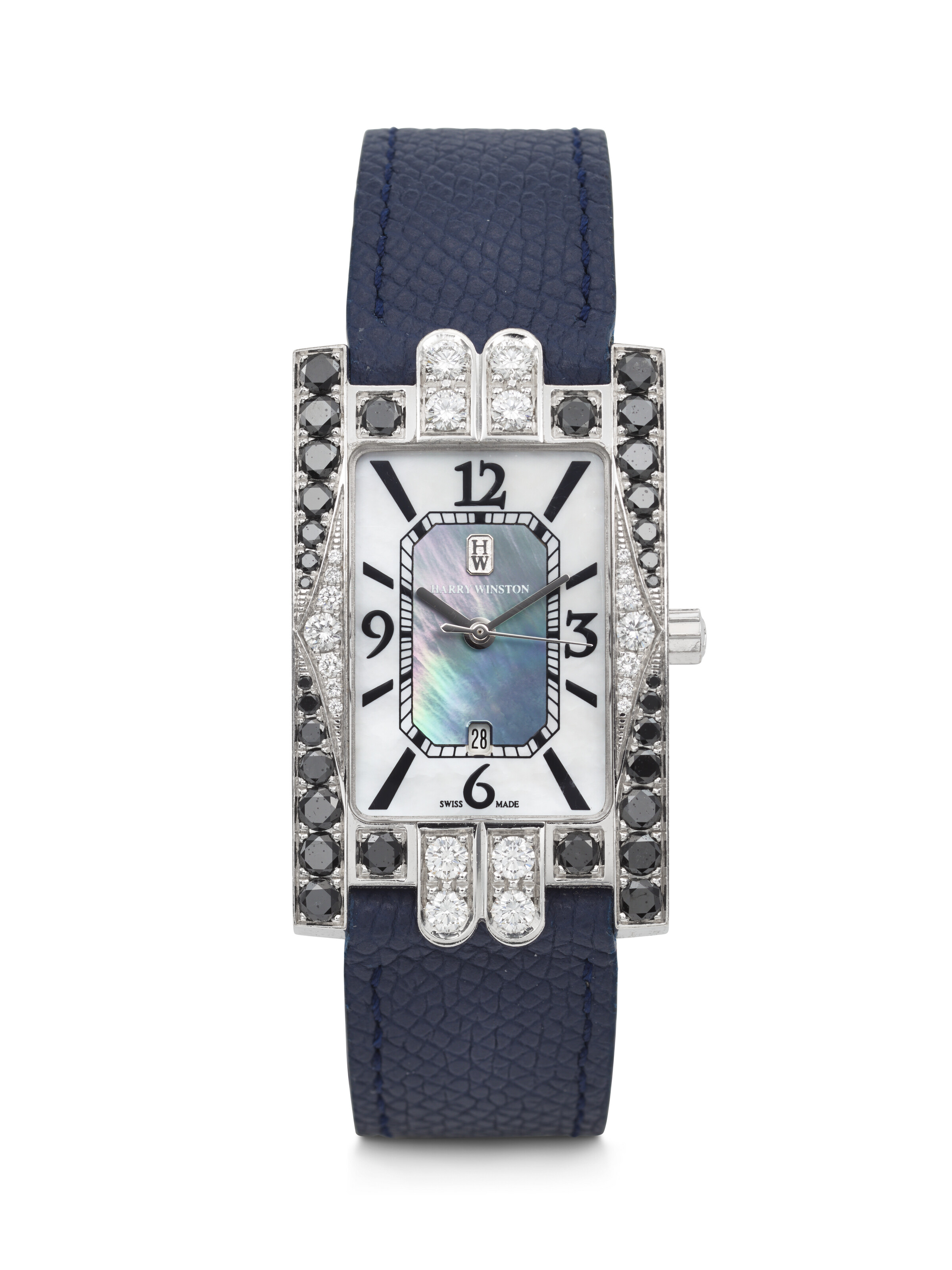 HARRY WINSTON, WHITE GOLD, DIAMOND, AND GEM-SET QUARTZ 'PREMIER