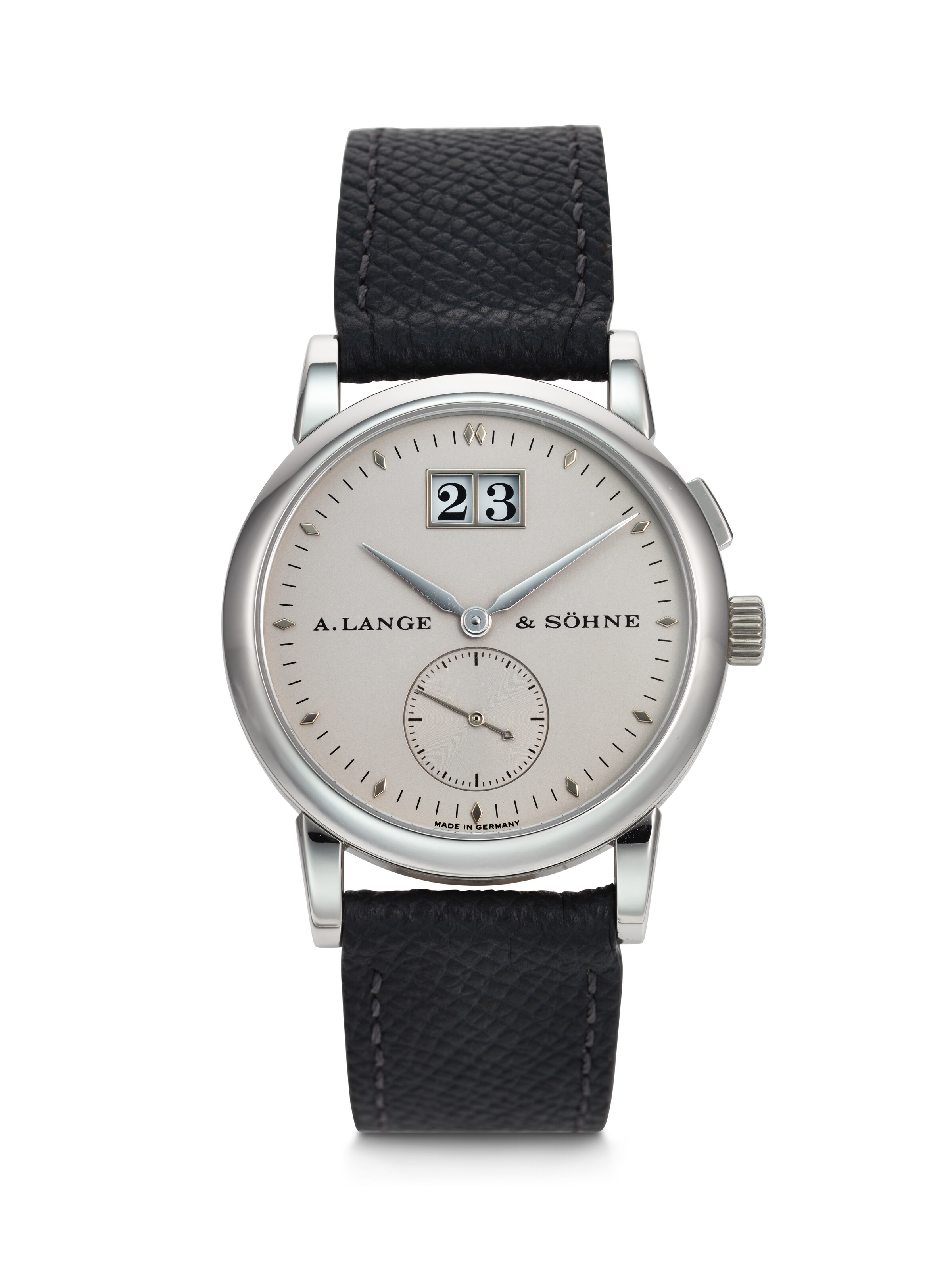 A. LANGE & SÖHNE, PLATINUM 'SAXONIA' WITH OUTSIZED DATE, REF