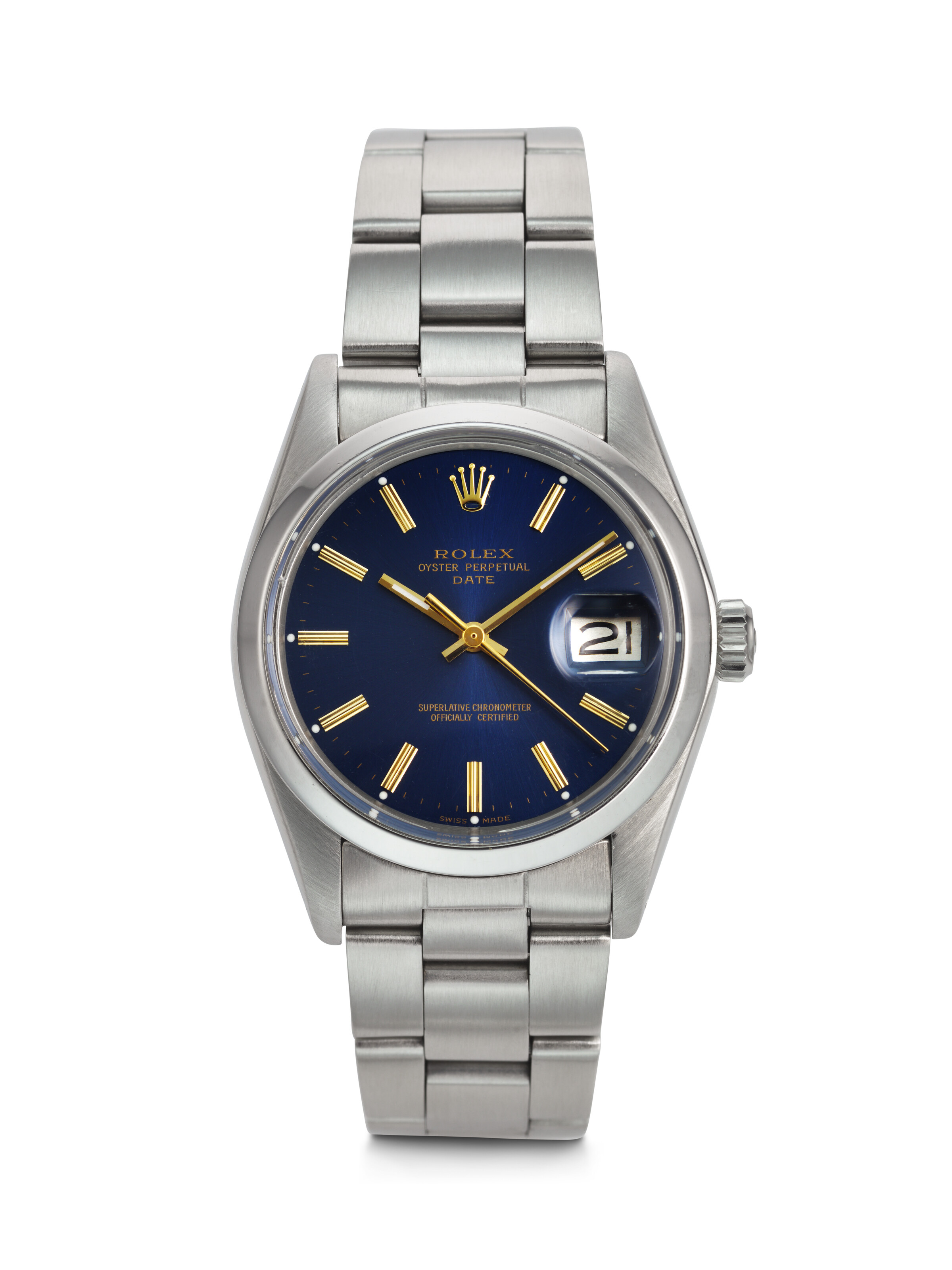 ROLEX, STAINLESS STEEL 'OYSTER PERPETUAL DATE', REF. 1500