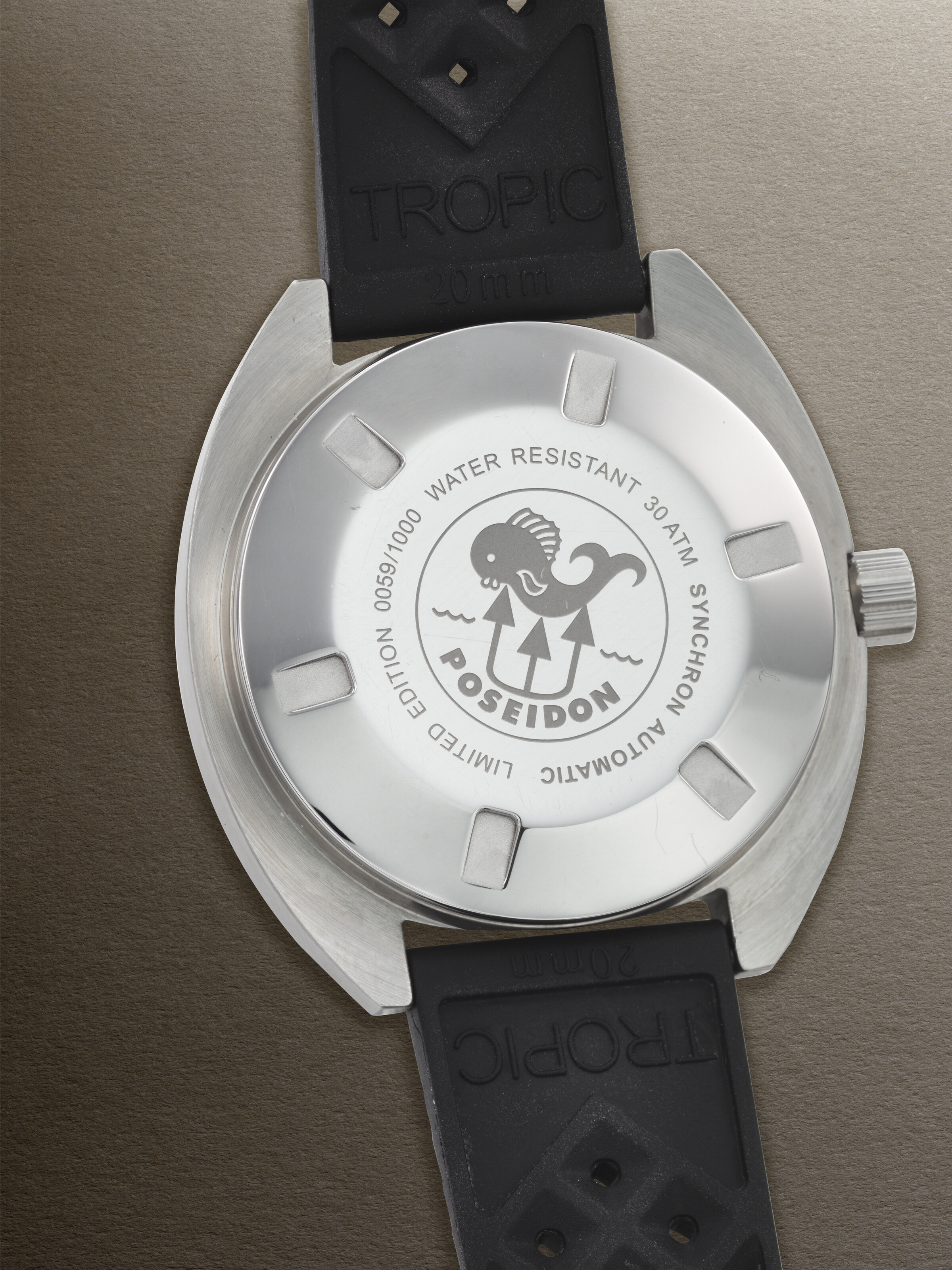 SYNCHRON, LIMITED EDITION STAINLESS STEEL 'POSEIDON BLACK EDITION