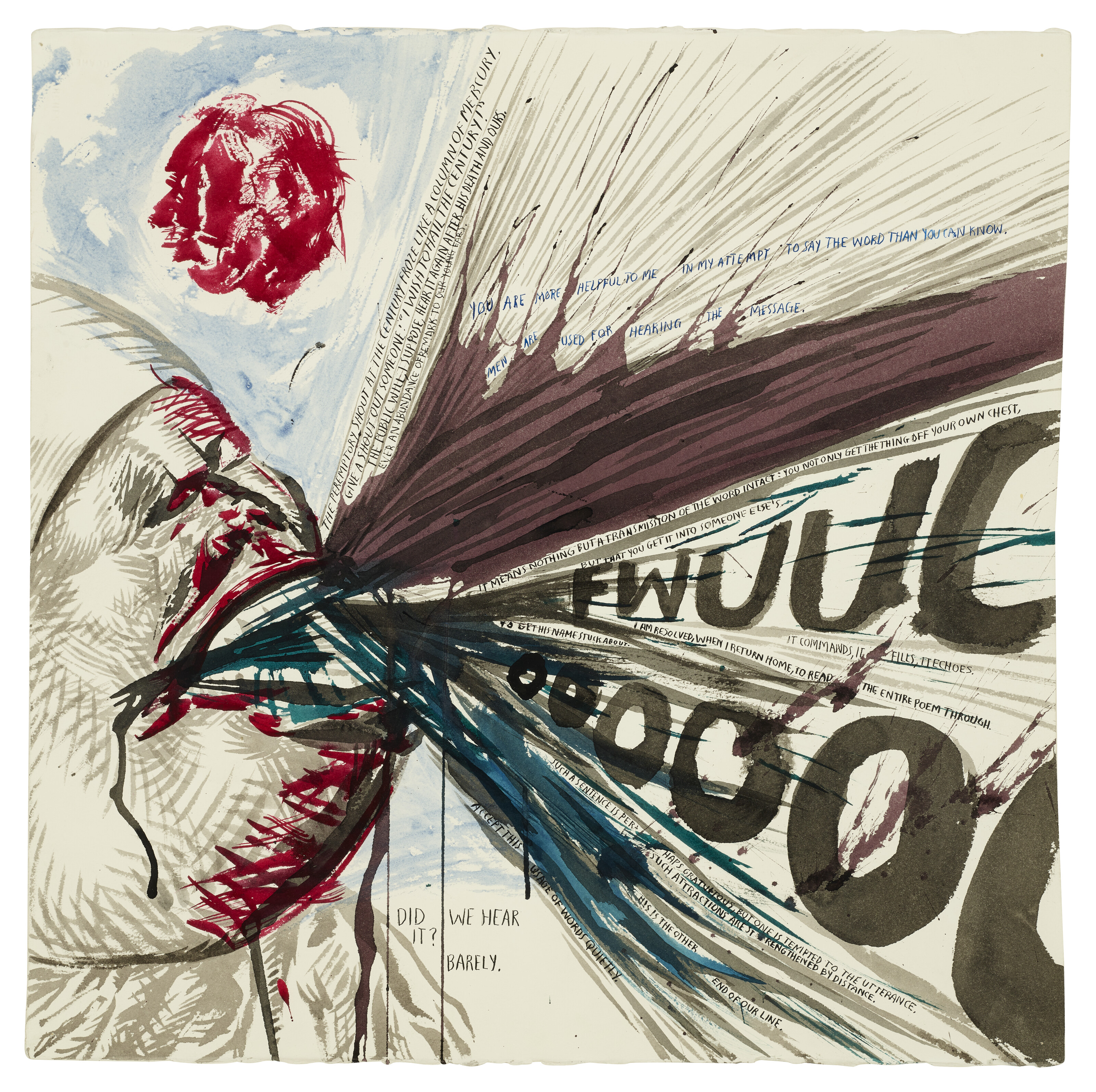 RAYMOND PETTIBON (b. 1957), No Title (The peremptory shout