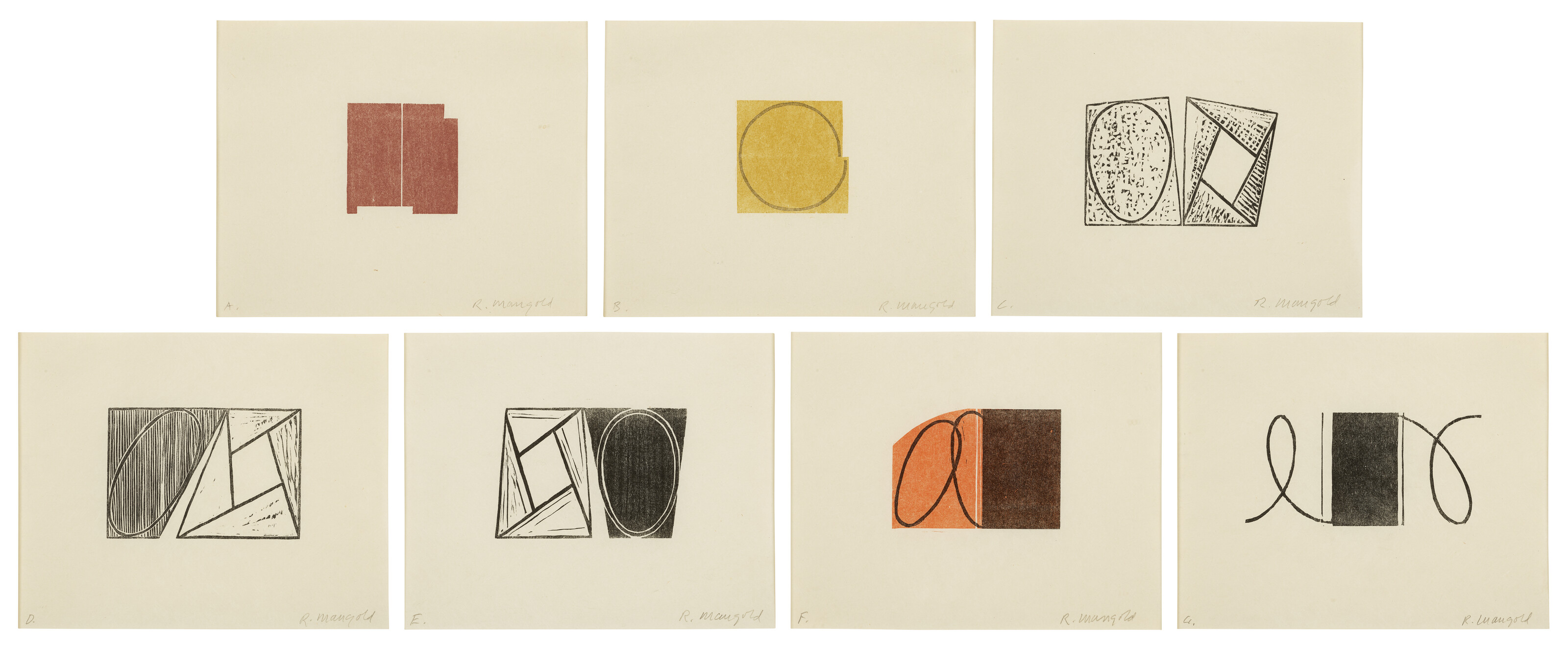 ROBERT MANGOLD (B. 1937), Prints 1968-1998 | Christie's