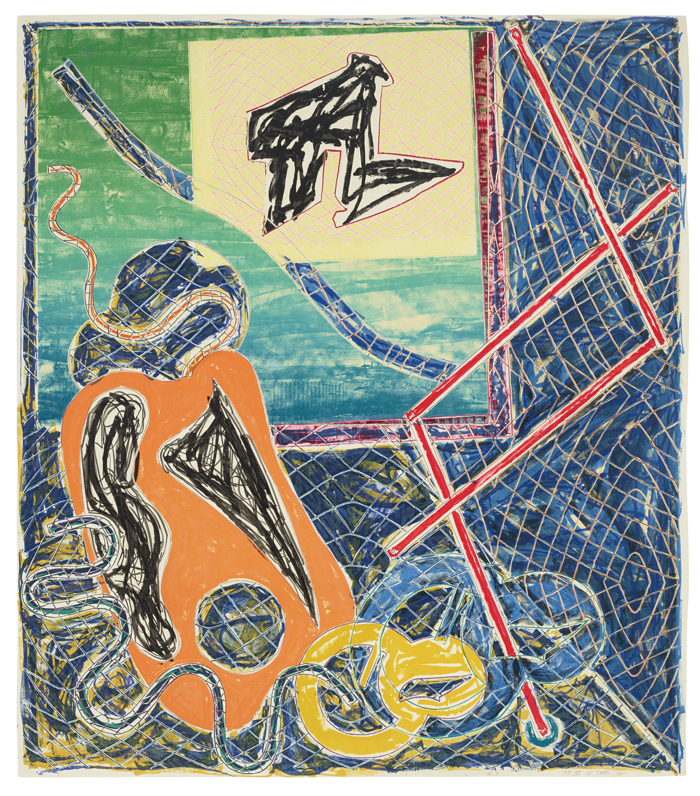 素晴らしい品質 (1936-2024), STELLA FRANK Shards Shards from Ia, Variant 絵画