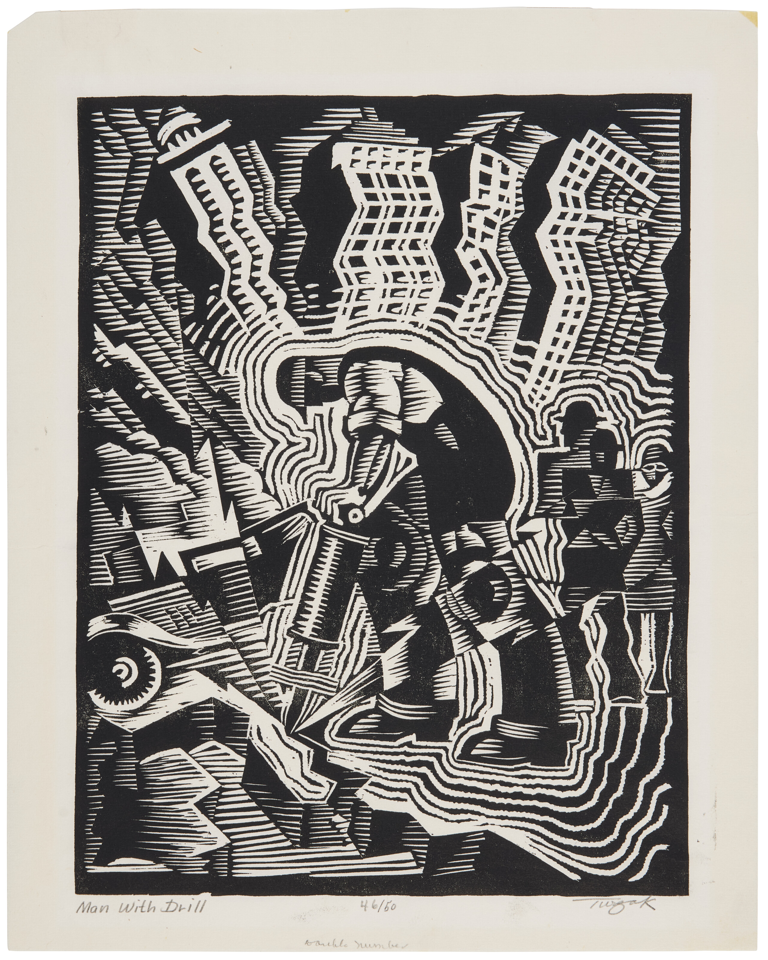 CHARLES TURZAK (1899-1986), Man with a Drill | Christie's
