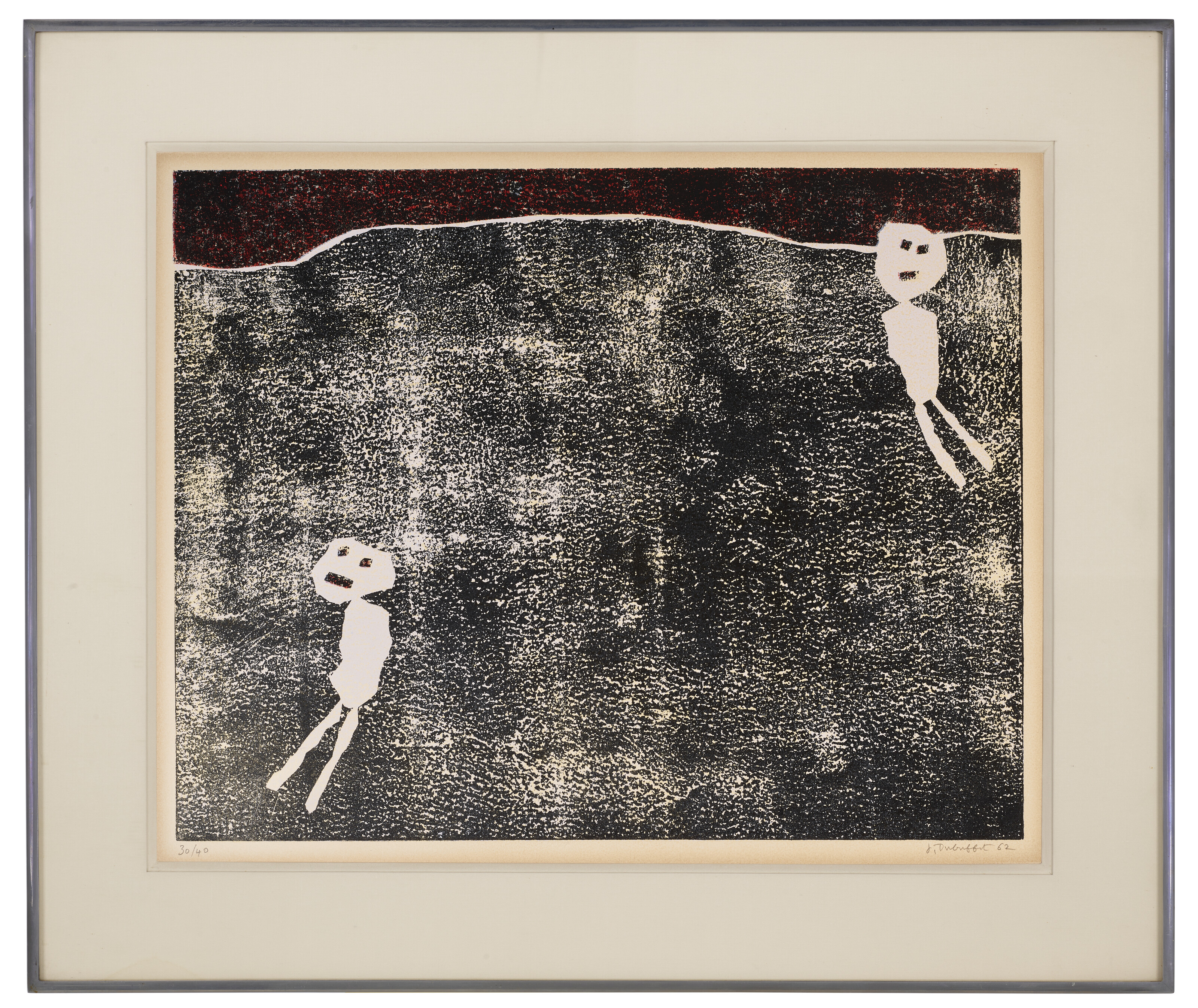 Jean Dubuffet、LE SOUPER RICHE、画集画、新品額装付 2024_NYR_23121_0188_001(