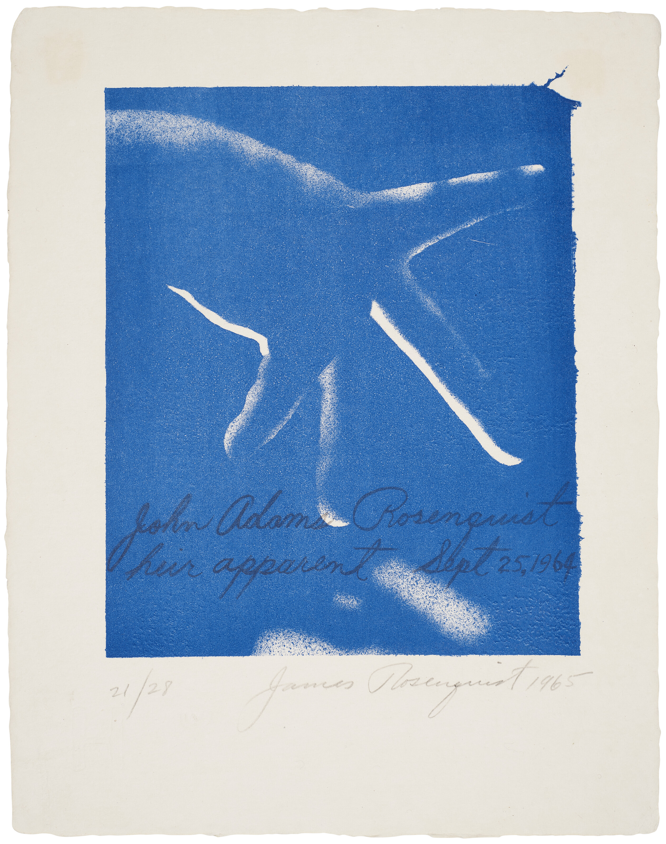 JAMES ROSENQUIST (1933-2017), John Adams Rosenquist, Heir Apparent ...