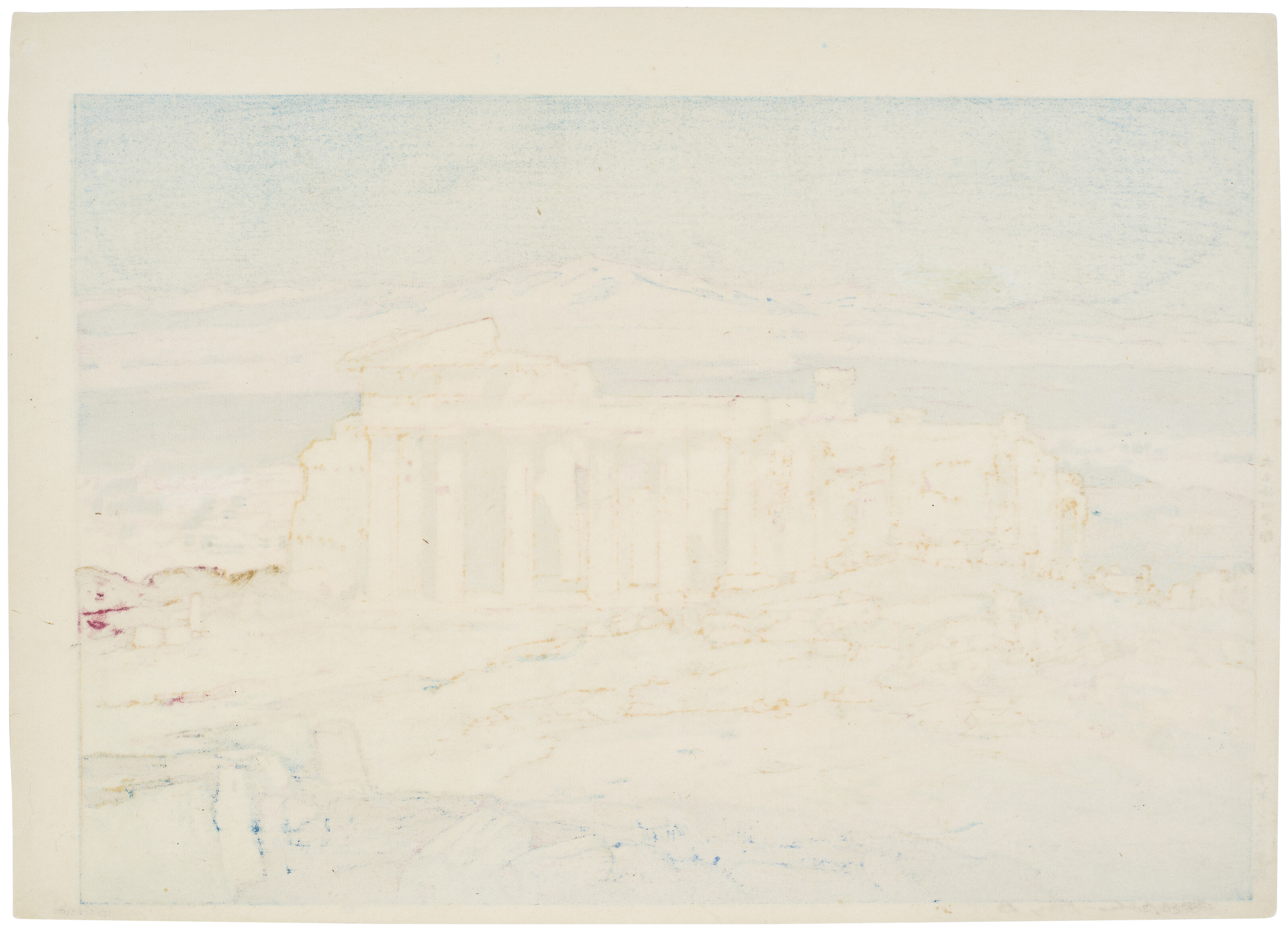 YOSHIDA HIROSHI (1876-1950), Azensu no koseki (Acropolis