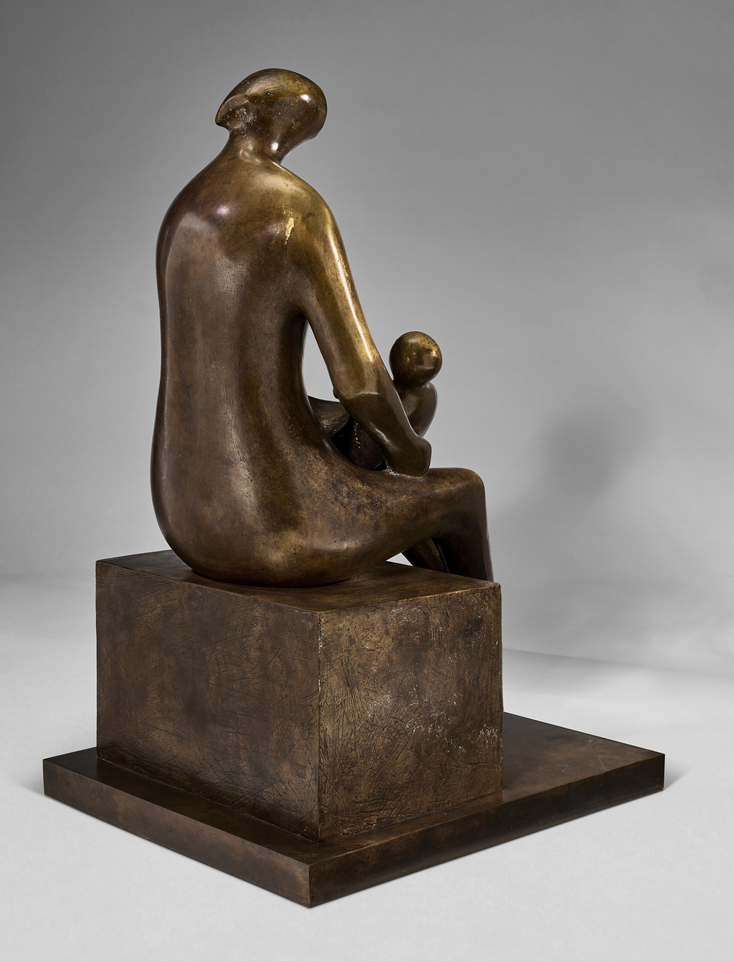 Henry Moore、STUDY、海外版超希少レゾネ、新品額付 Working Model for Mother and Child: Block Seat | Modern