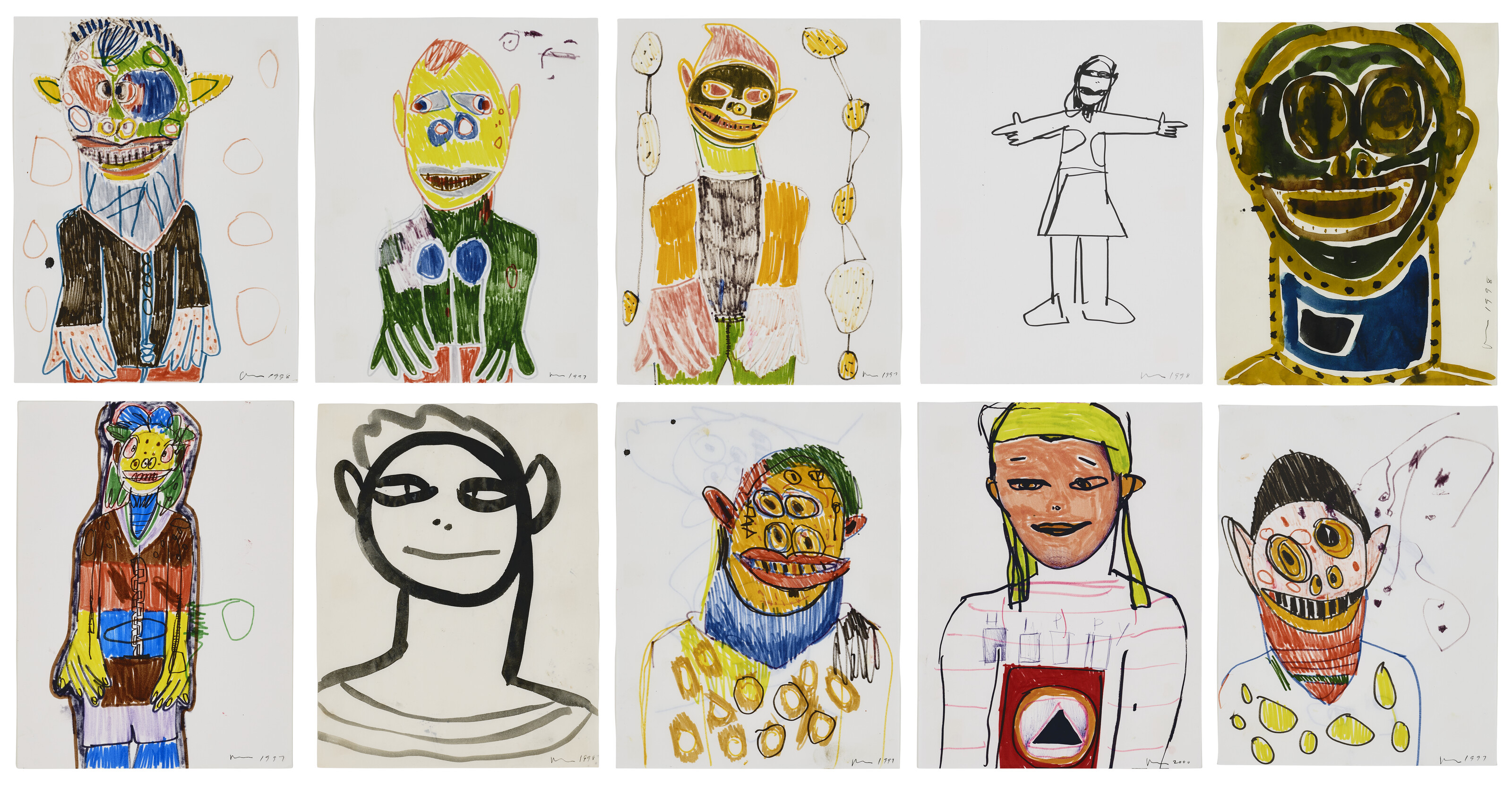 アート・デザイン・音楽 Richard Prince Hippie Drawings Richard Prince Hippie Drawings Enhance the High Times