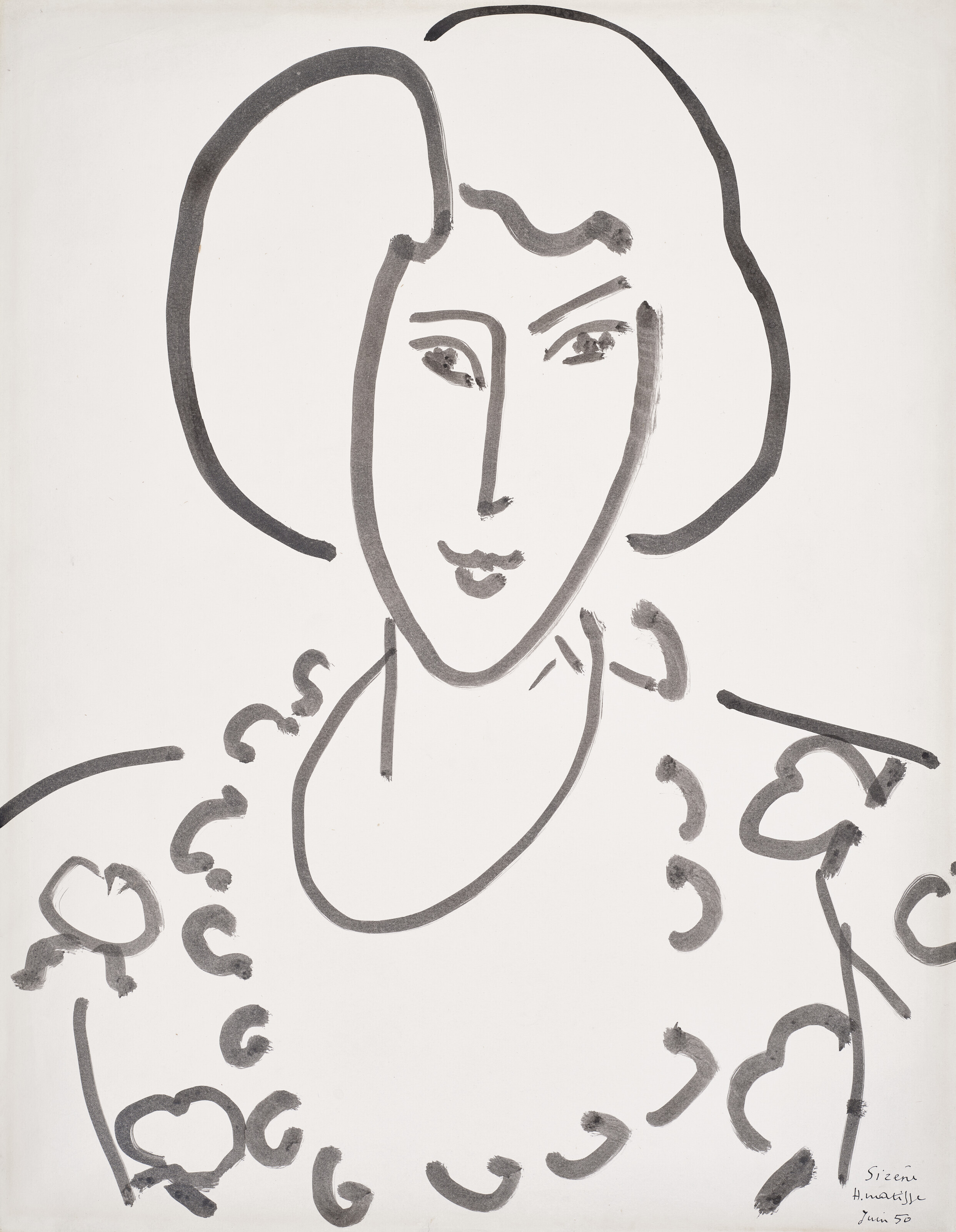 HENRI MATISSE (1869-1954), Tête de jeune fille | Christie's