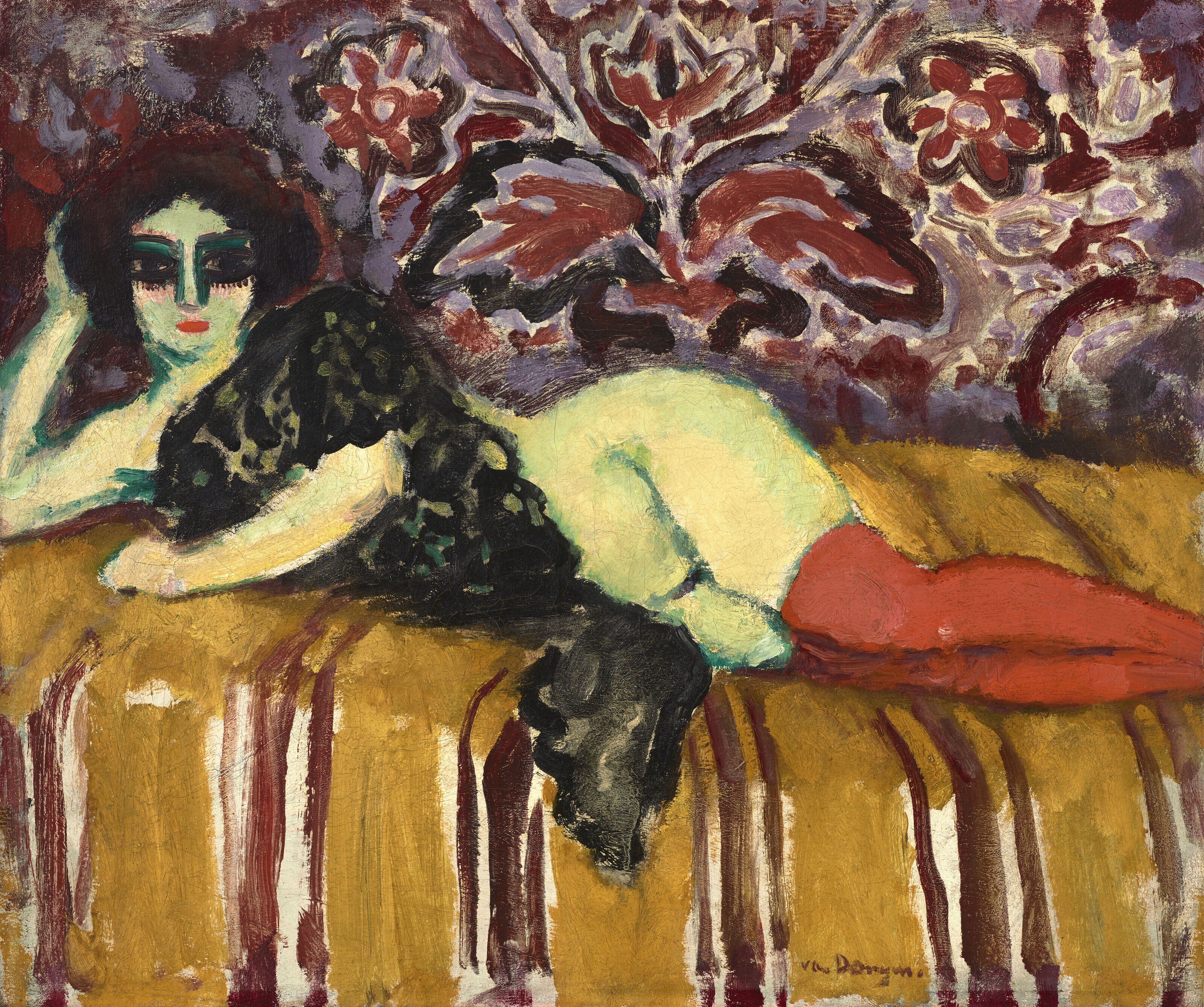 KEES VAN DONGEN (1877-1968), Nu à la mantille dit aussi Le
