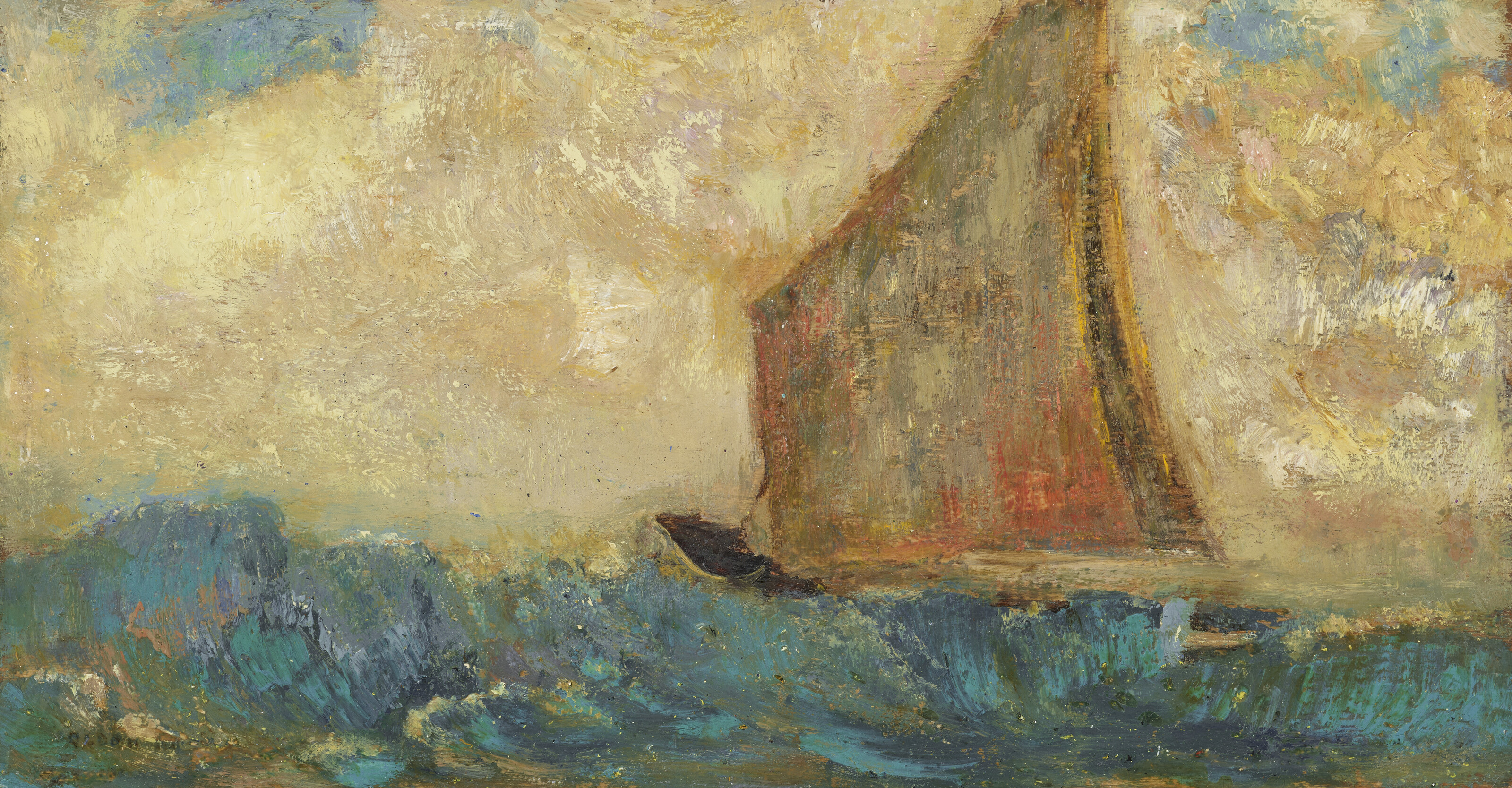 Bateau en haute mer