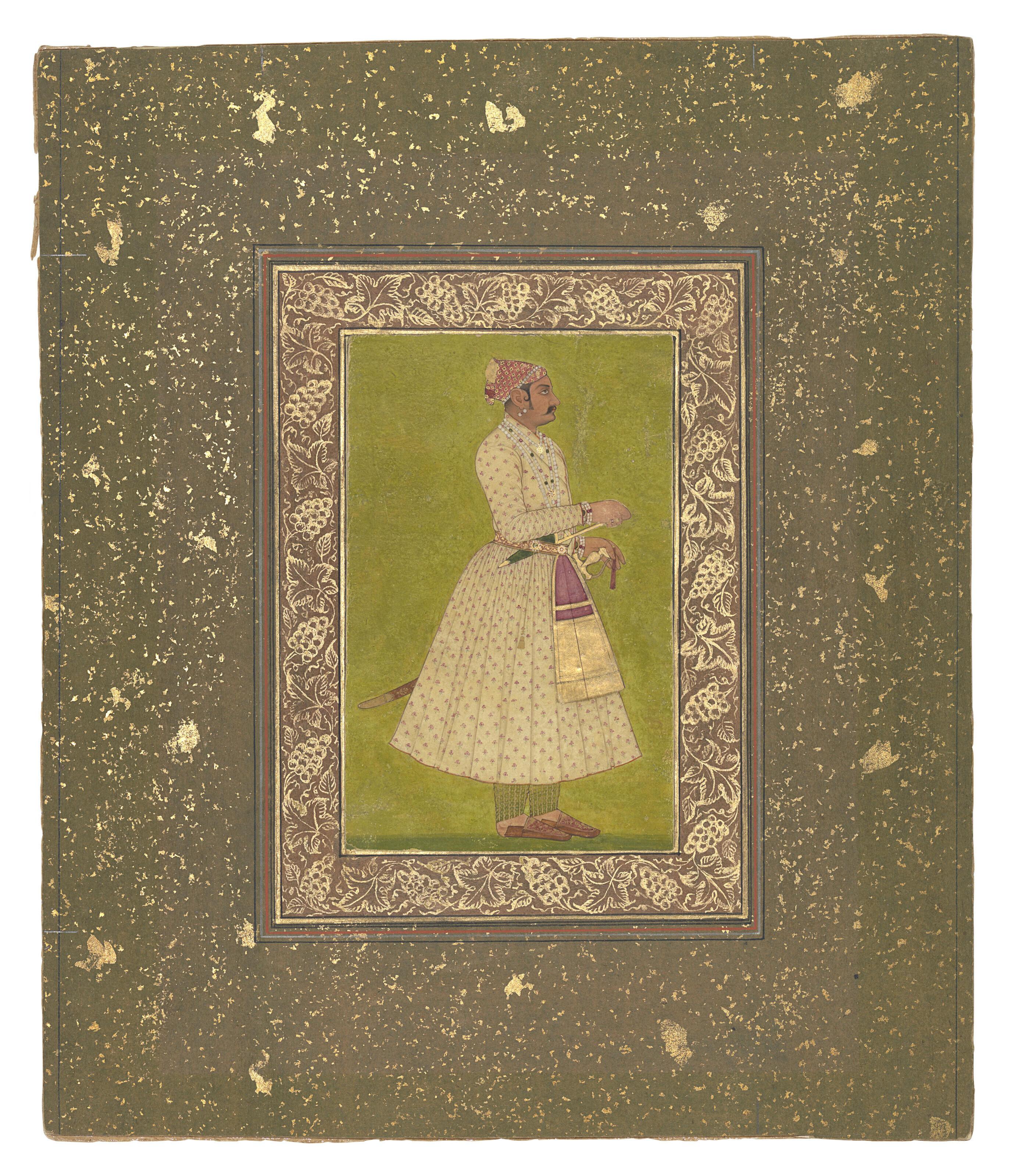 PORTRAIT OF A RAJPUT NOBLE, INDIA, RAJASTHAN, AMBER, CIRCA 1720 ...