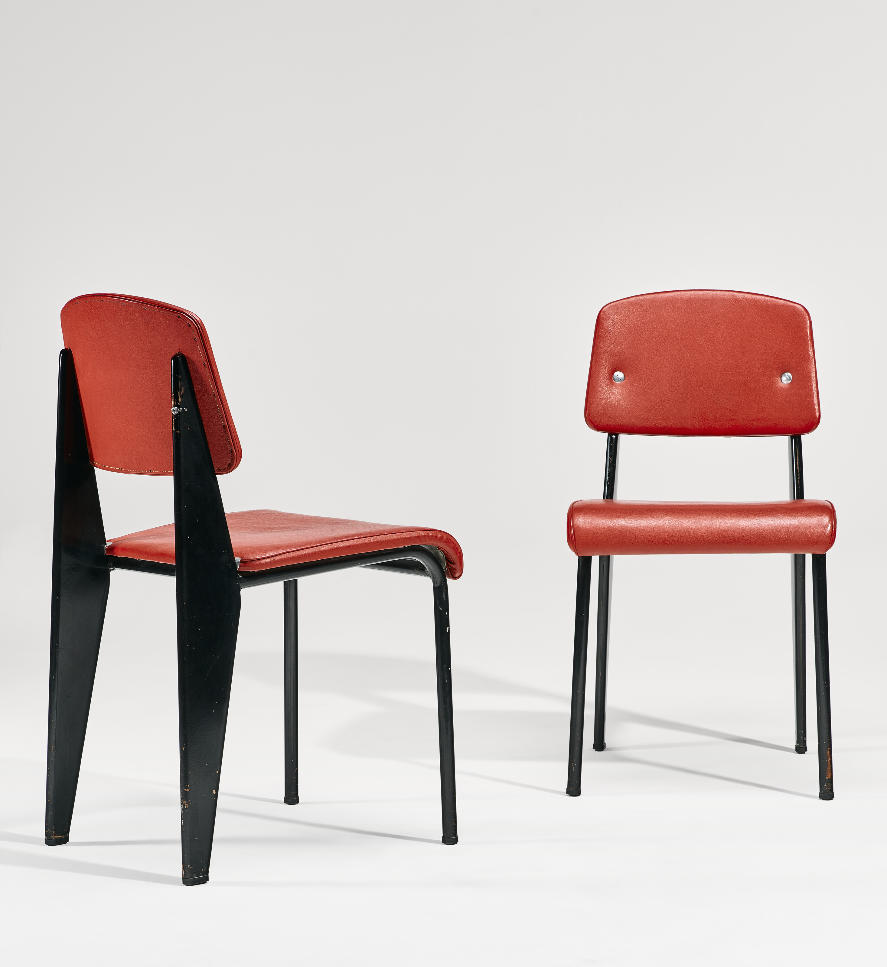 JEAN PROUVÉ (1901-1984), Pair of 'Métropole' Chairs, model no. 306