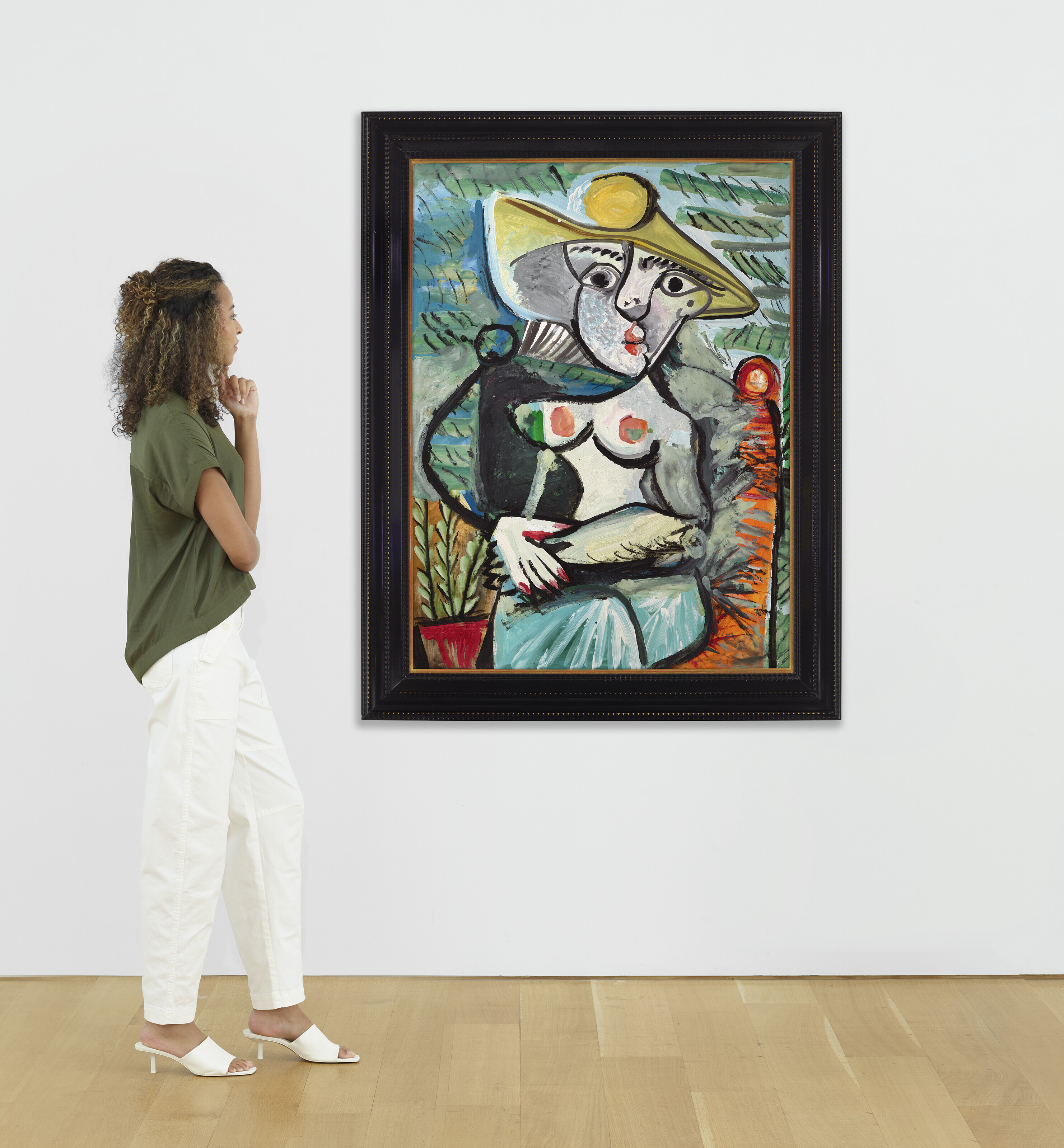 Pablo Picasso、FEMME AU CHAPEAU、海外版希少レゾネ