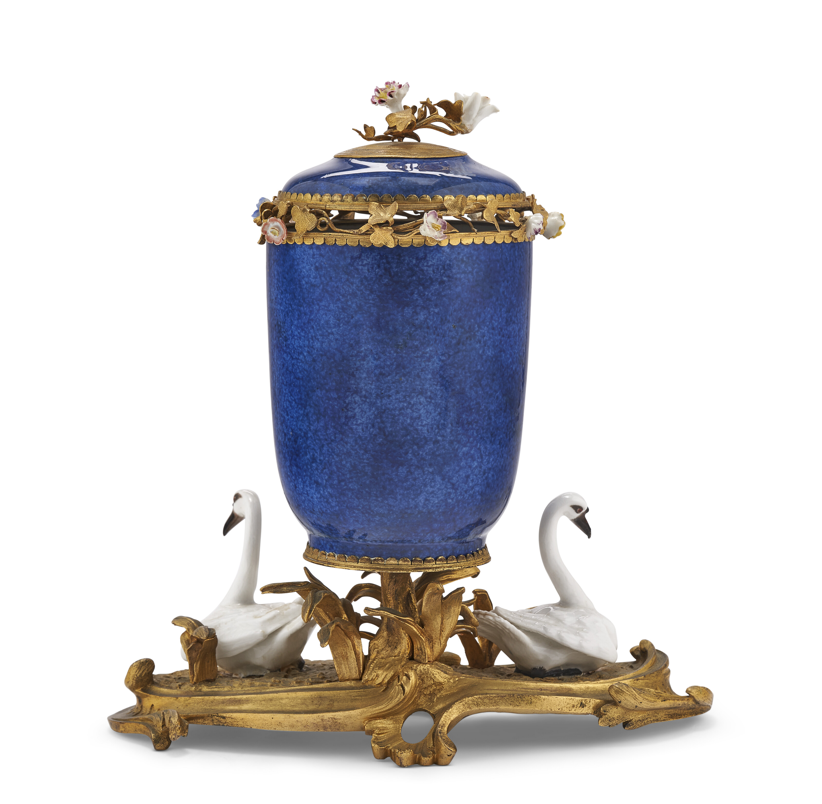 A LOUIS XV ORMOLU-MOUNTED, MEISSEN AND CHINESE PORCELAIN