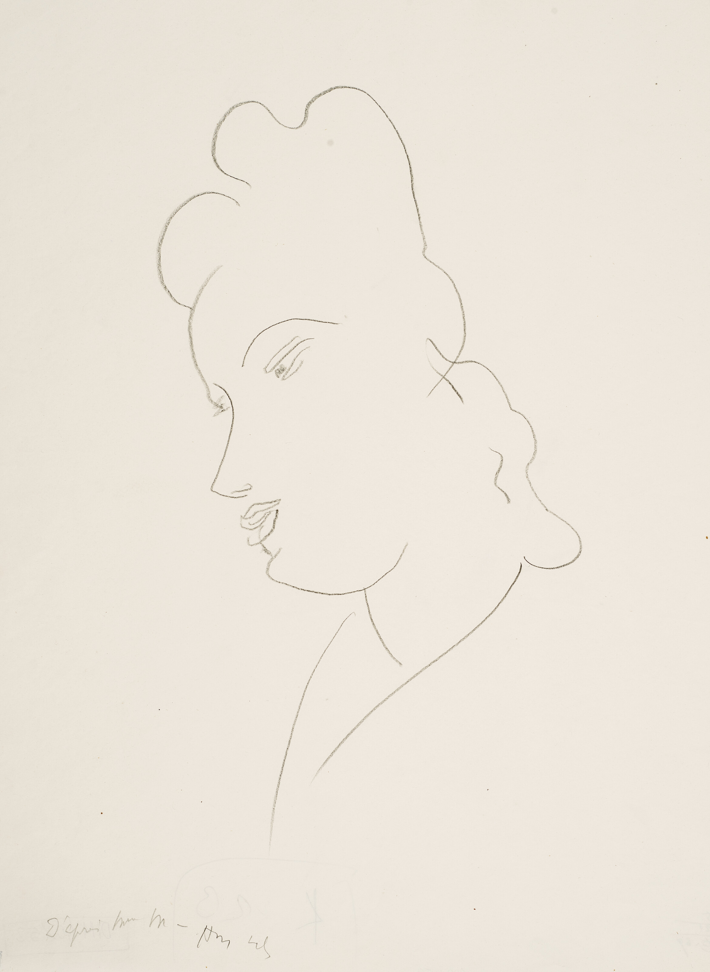 HENRI MATISSE (1869-1954), Jeune femme au collier serpentin
