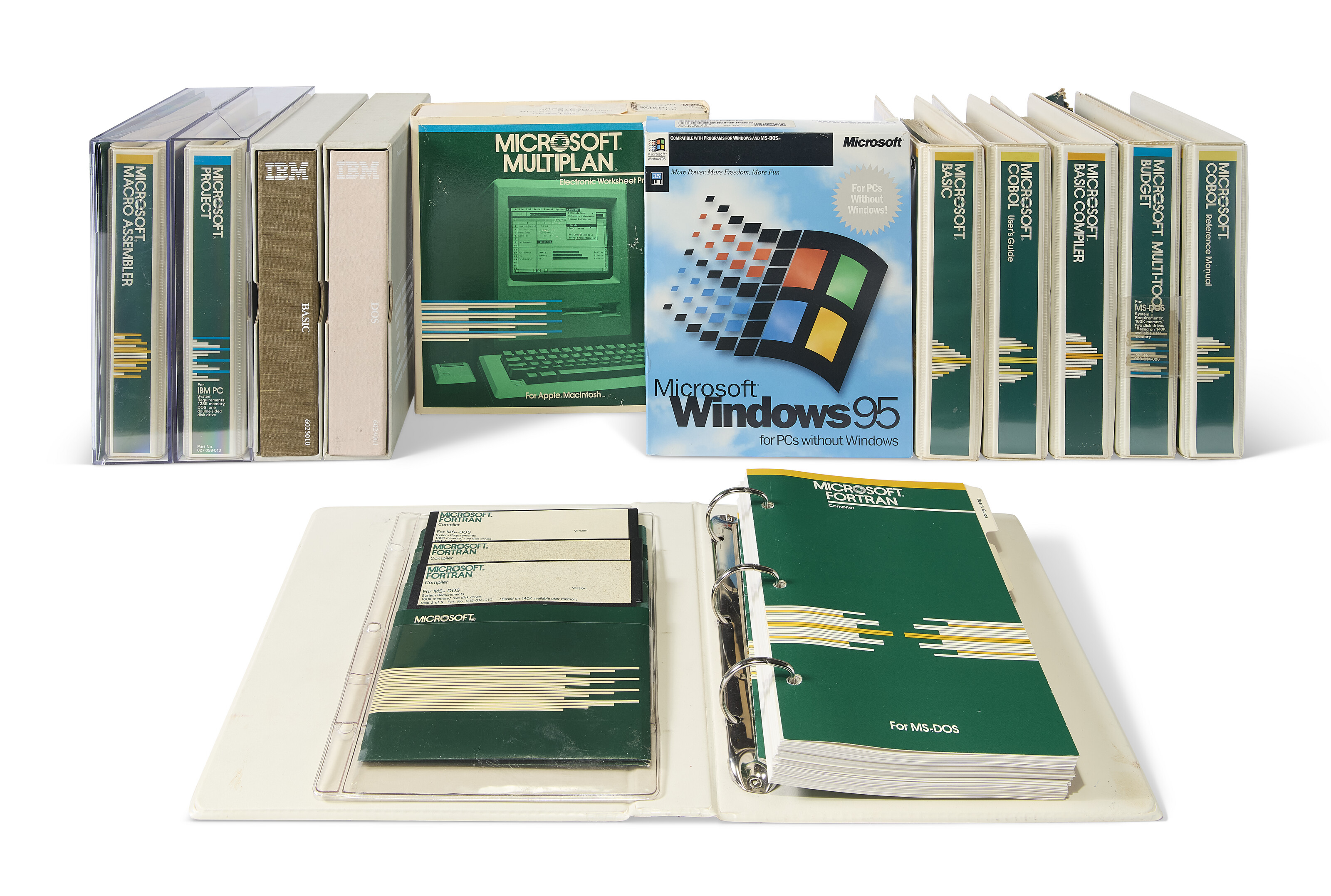 A GROUP OF EARLY MICROSOFT SOFTWARE PACKAGES, Microsoft, 1981-95