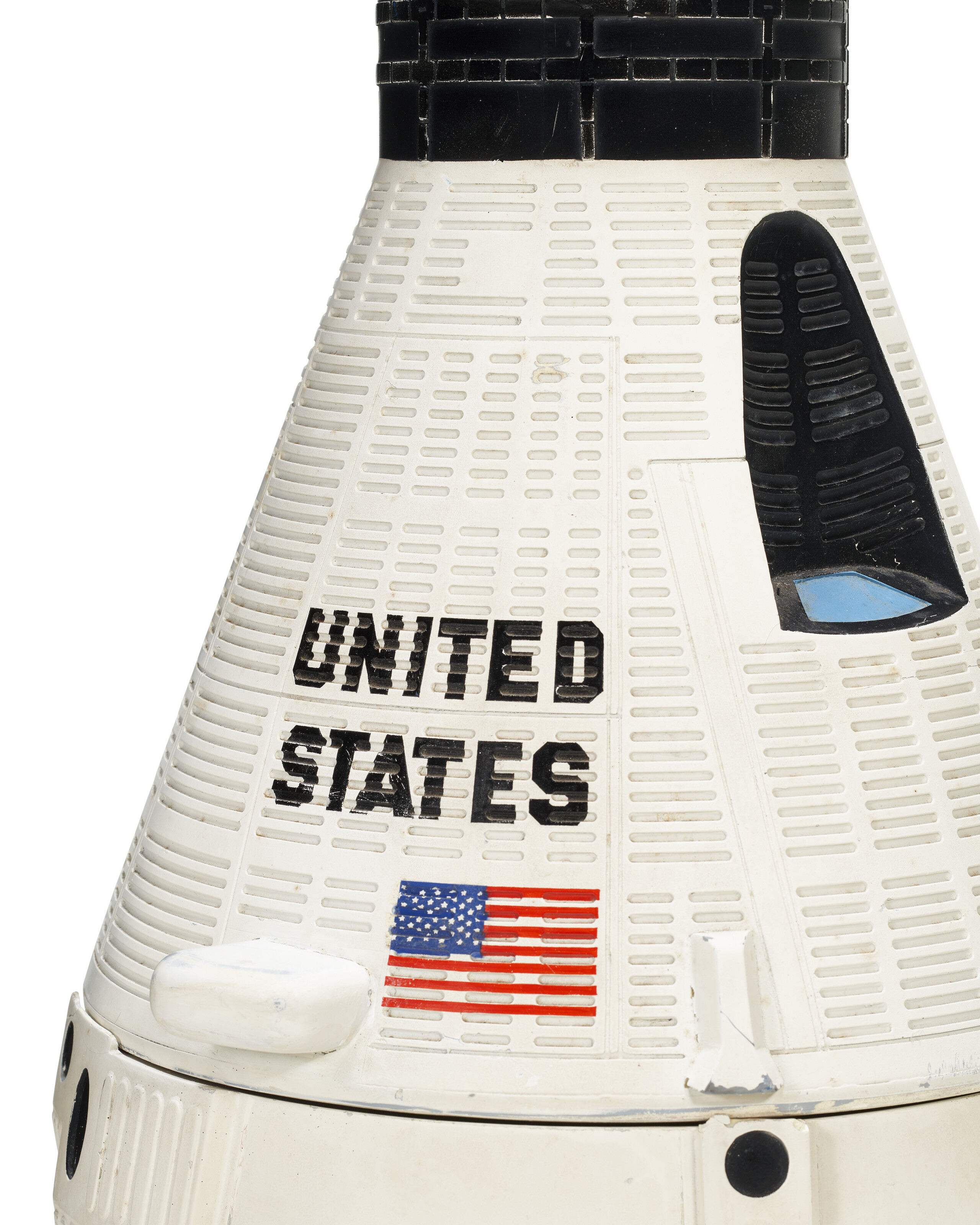 A THREE-PIECE SCALE MODEL OF THE GEMINI CAPSULE, CIRCA 1964