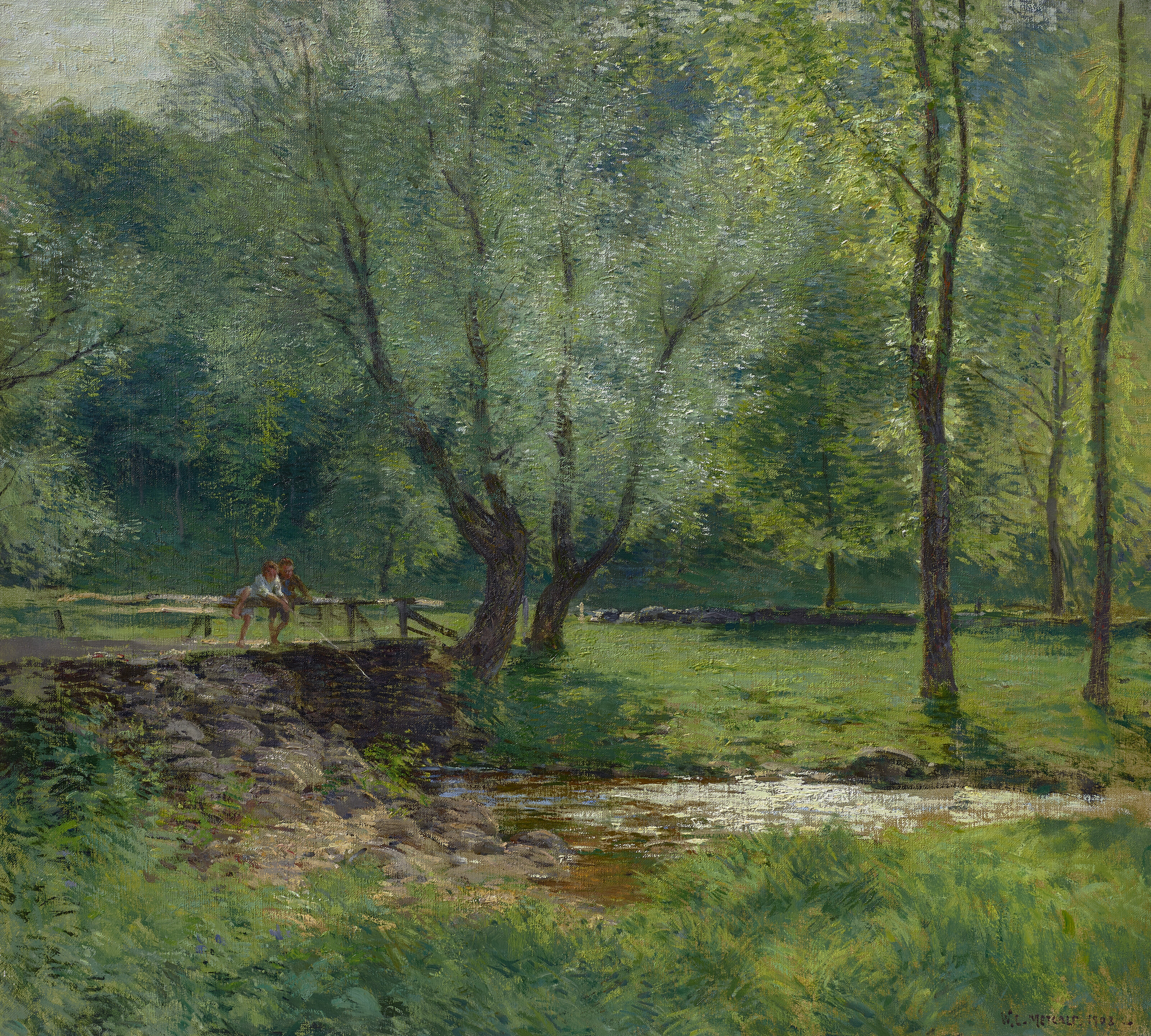 WILLARD LEROY METCALF (1858-1925), The Sun Kiss | Christie's